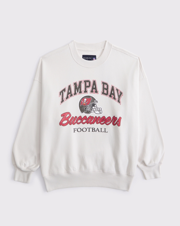 Tampa Bay Buccaneers Vintage Sunday Crew, Cream - Buccaneers view 1