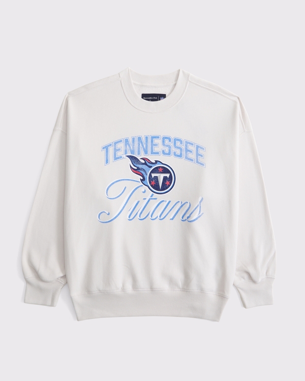 Tennessee Titans Vintage Sunday Crew, Cream - Titans view 1