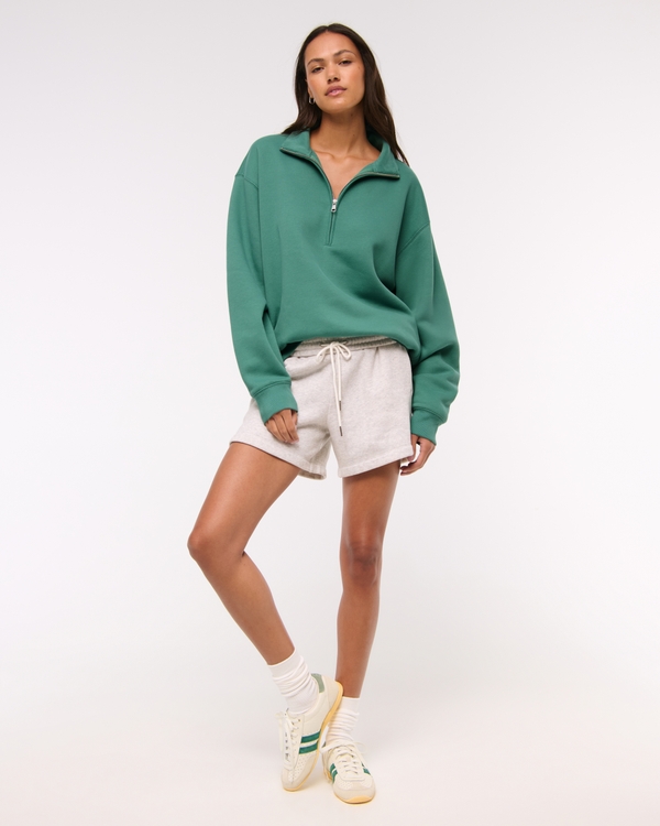 Essential Vintage Sunday Half-Zip, Green view 2