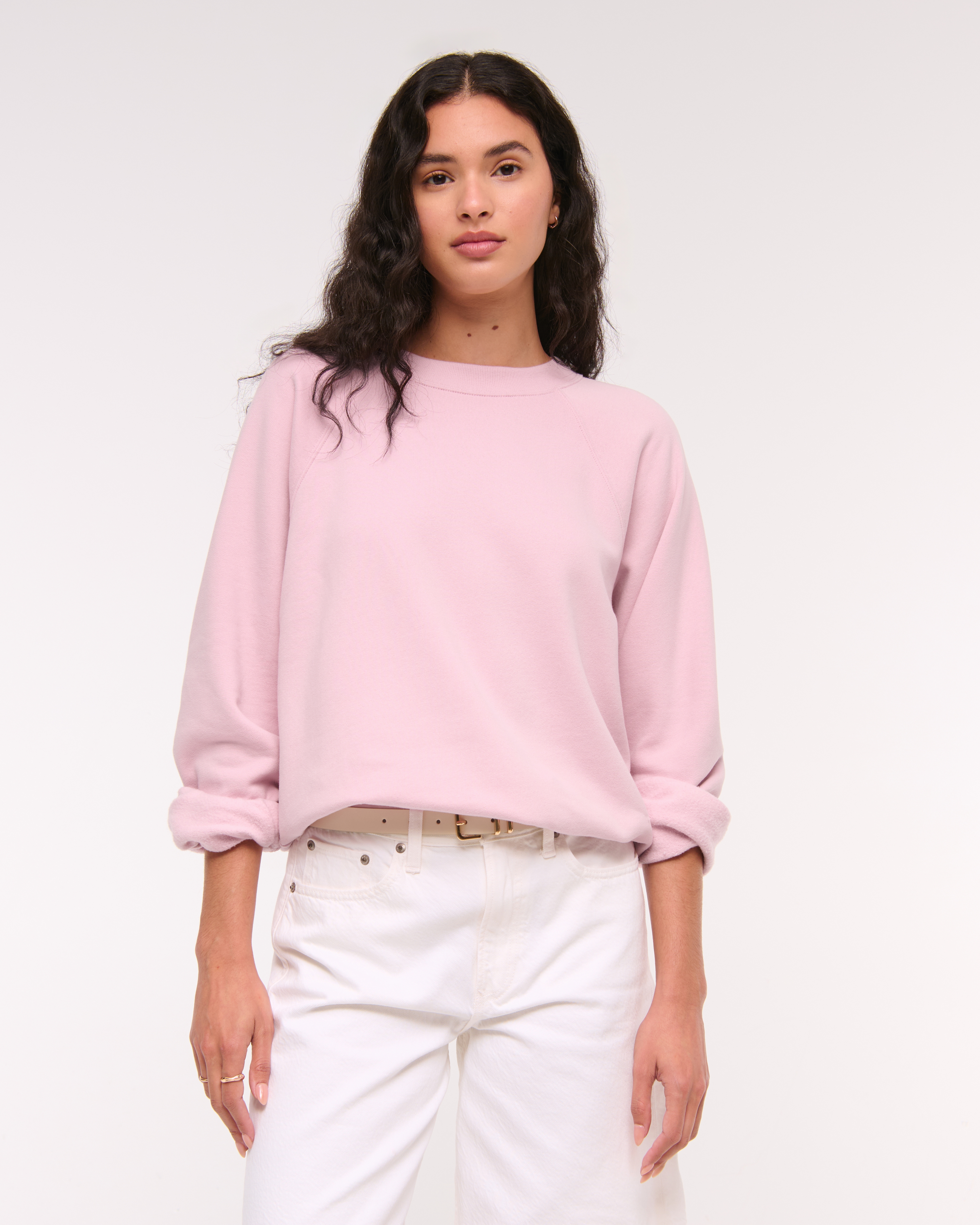 Abercrombie & Fitch Sunday Crew In Purple