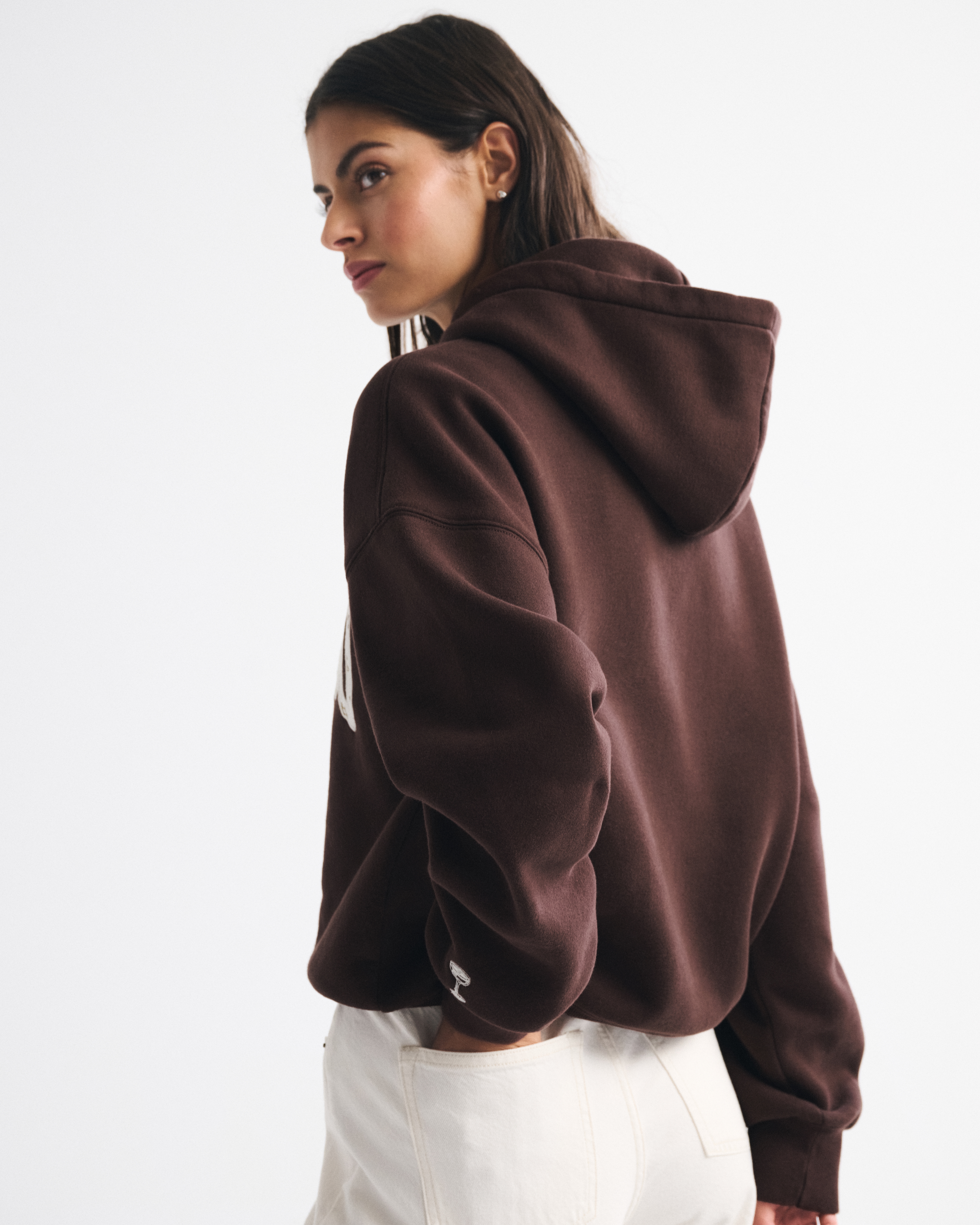 Abercrombie & Fitch Espresso Sunday Hoodie In Brown