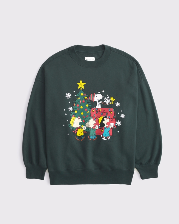 Sweatshirt Peanuts - Snoopy Et Woodstock, Coupe Classique, 241 G, En Coton Et Polyester - Pour Homme Et Femme
