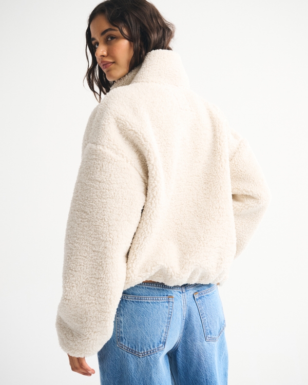 Women's Sherpa Full-Zip Jacket | Women's Clearance | Abercrombie.com
