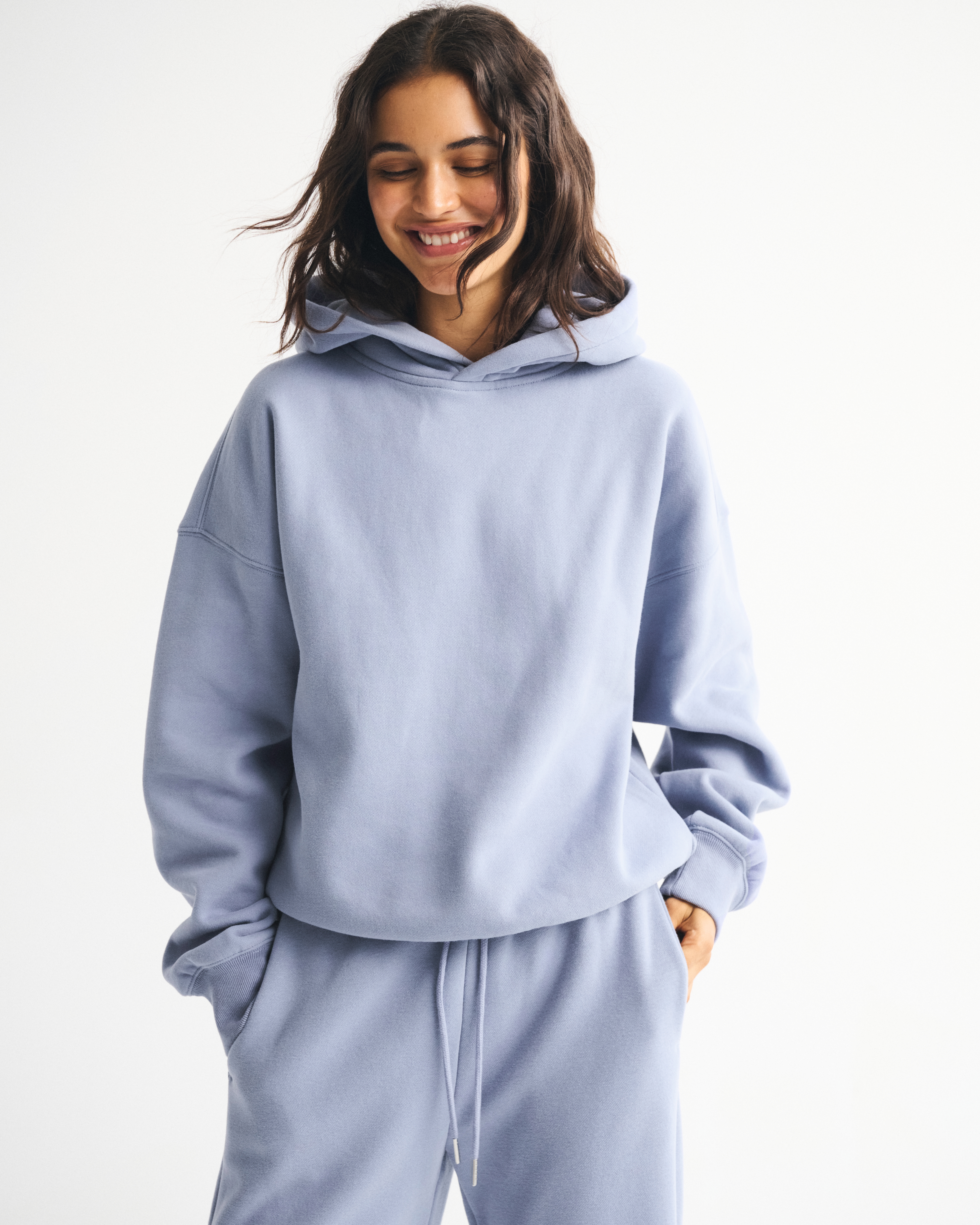 Abercrombie & Fitch Sunday Hoodie In Blue