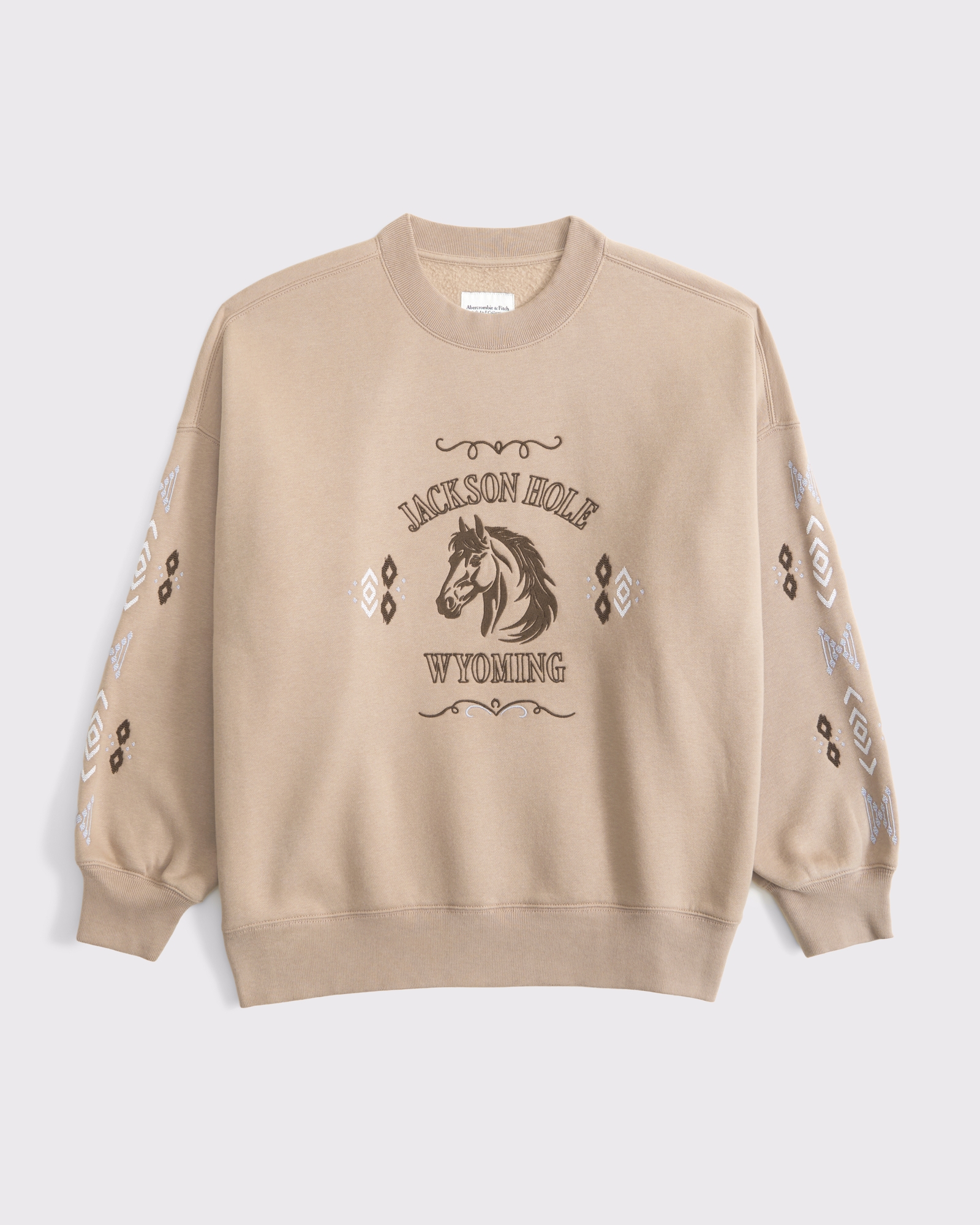 Women's Wyoming Oversized Sunday Crew | Women's Tops | Abercrombie.com