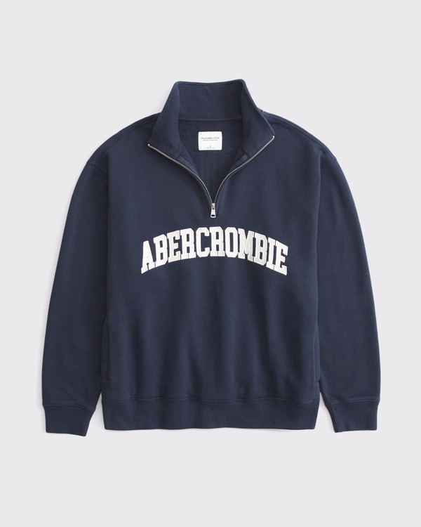 Essential Vintage Sunday Half-Zip, Navy view 1