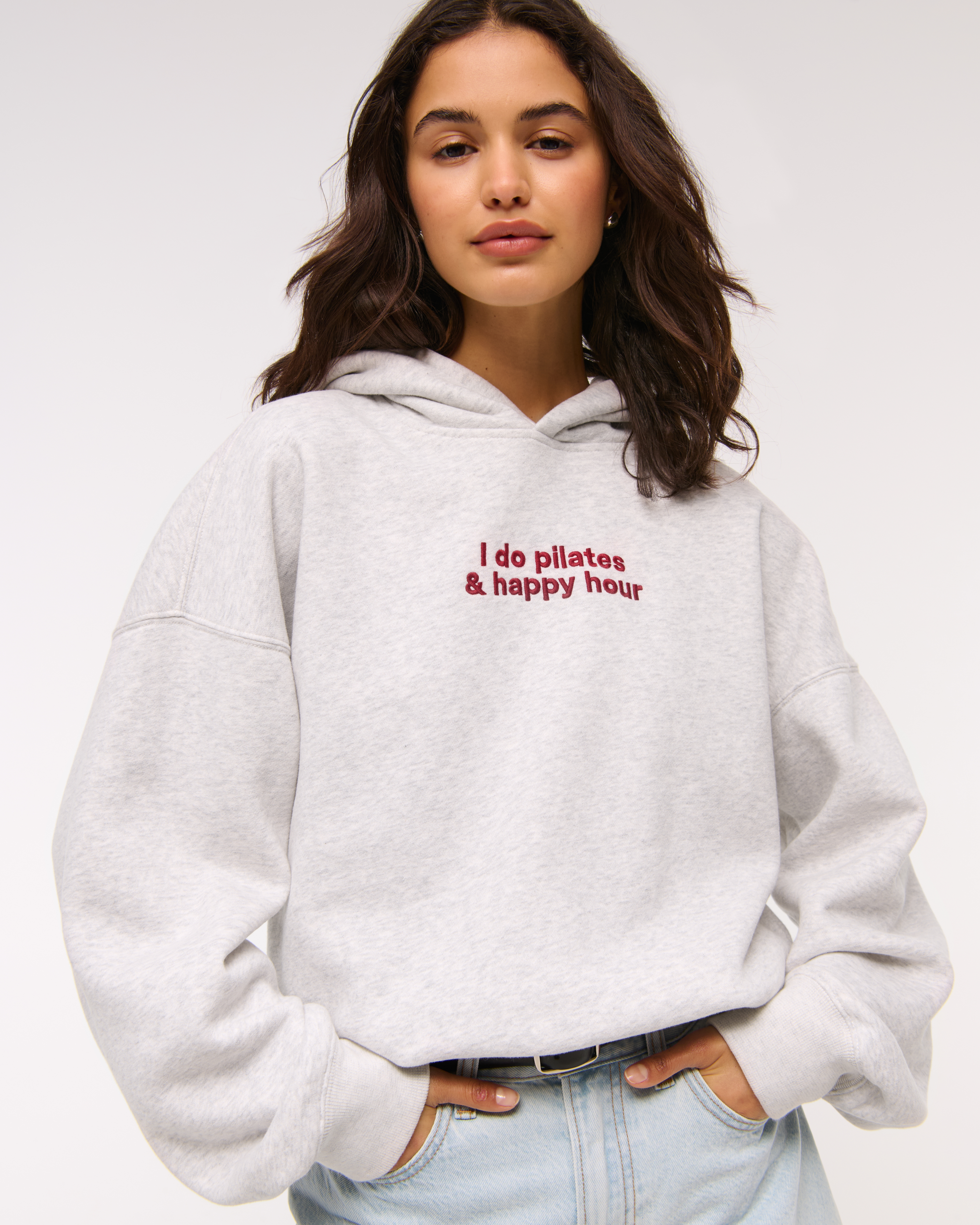 Abercrombie & Fitch Sunday Hoodie In Gray