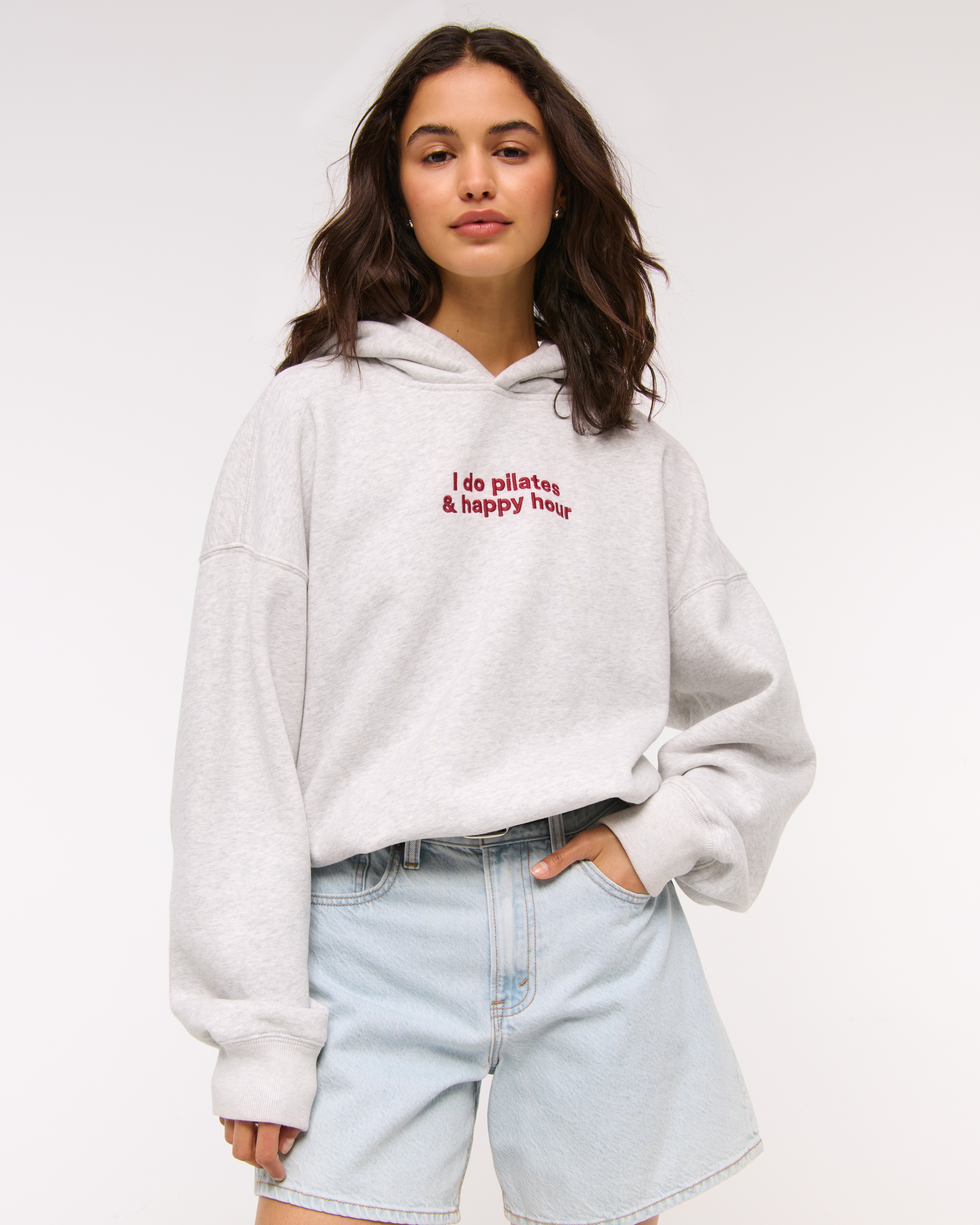 Abercrombie & Fitch Sunday Hoodie In Gray