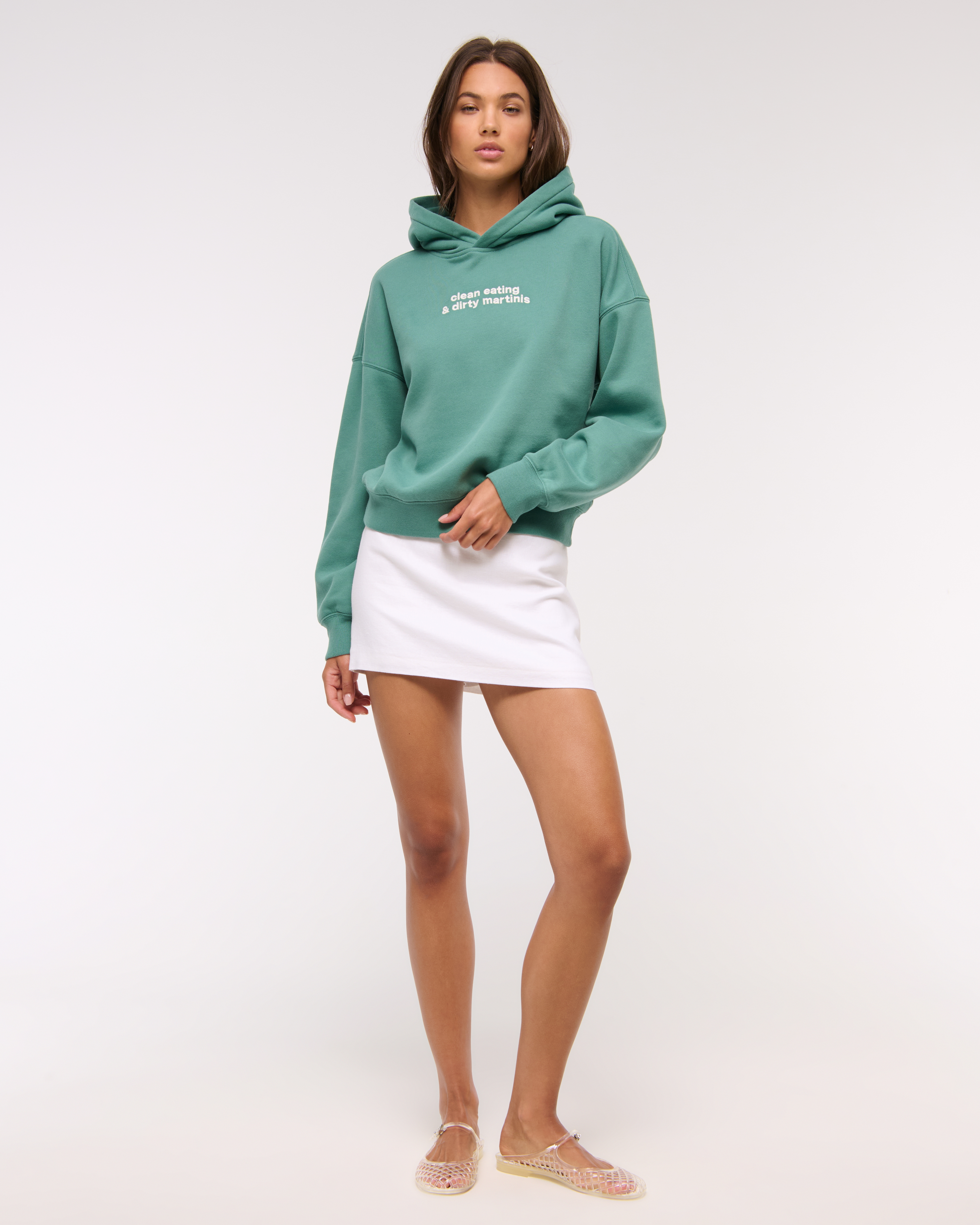 Abercrombie & Fitch Sunday Hoodie In Green