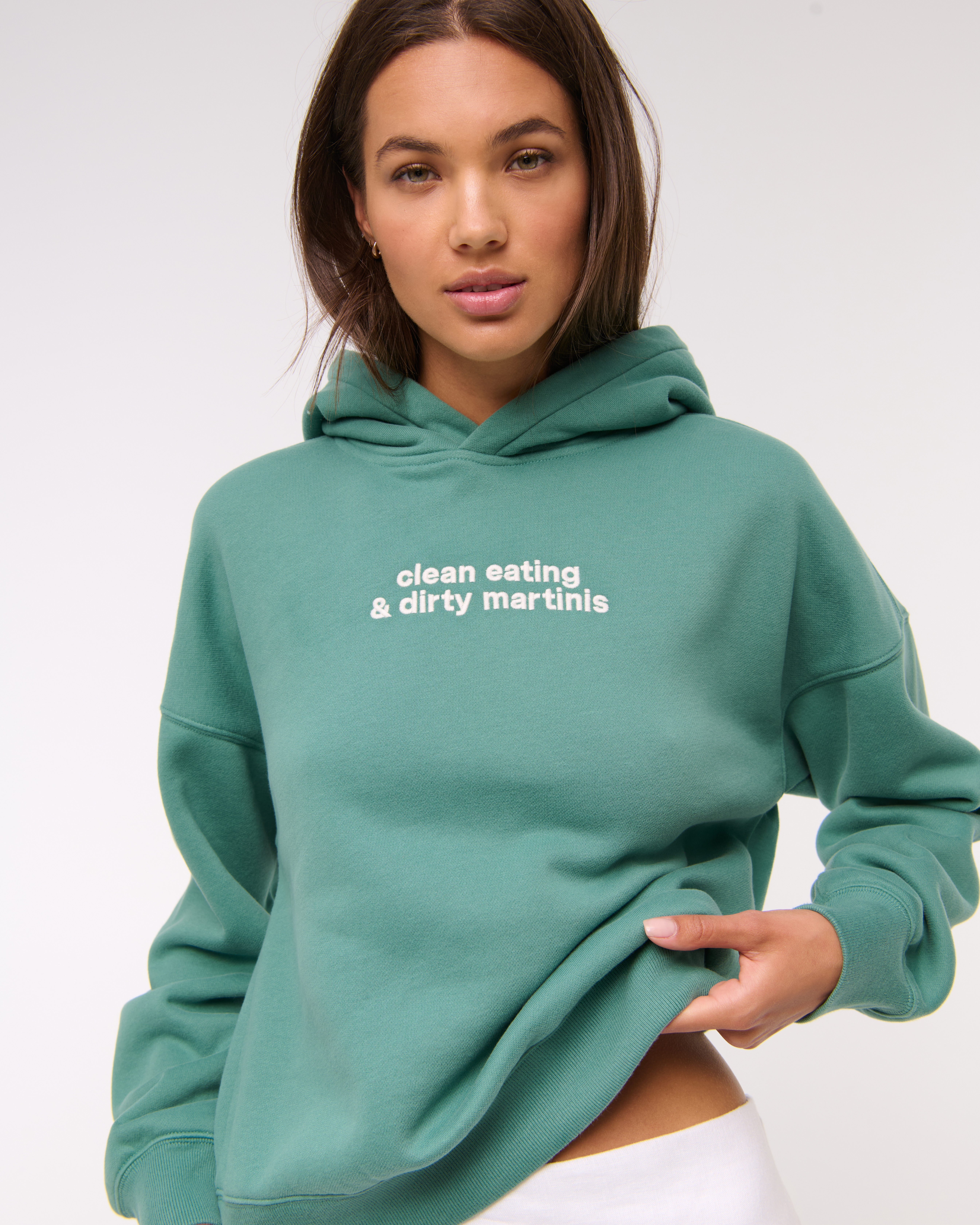Abercrombie & Fitch Sunday Hoodie In Green