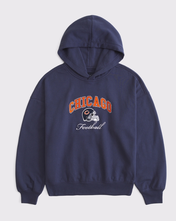 Chicago Bears Sunday Hoodie, Navy - Bears view 1