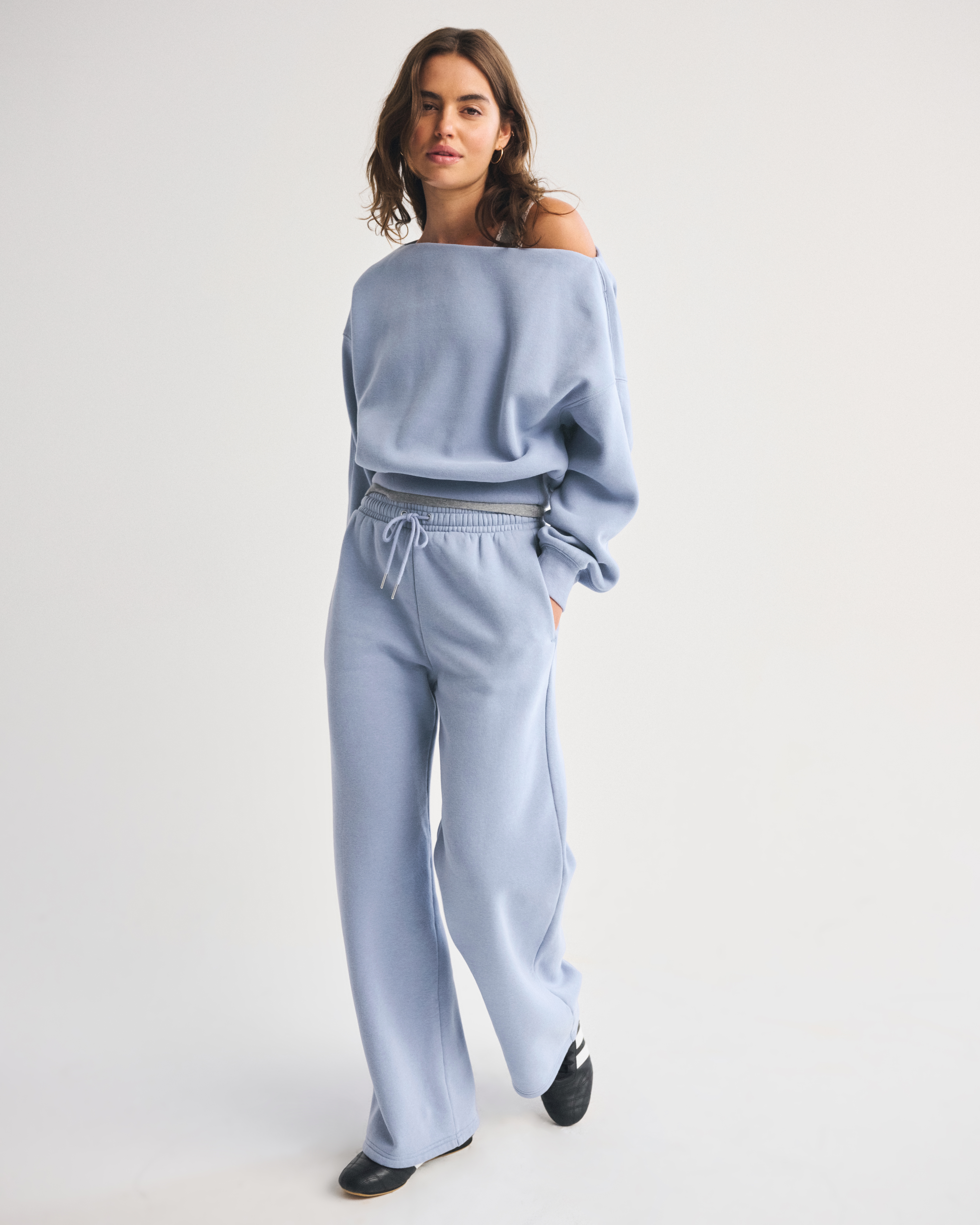 Abercrombie & Fitch Sunday Slash Top In Blue