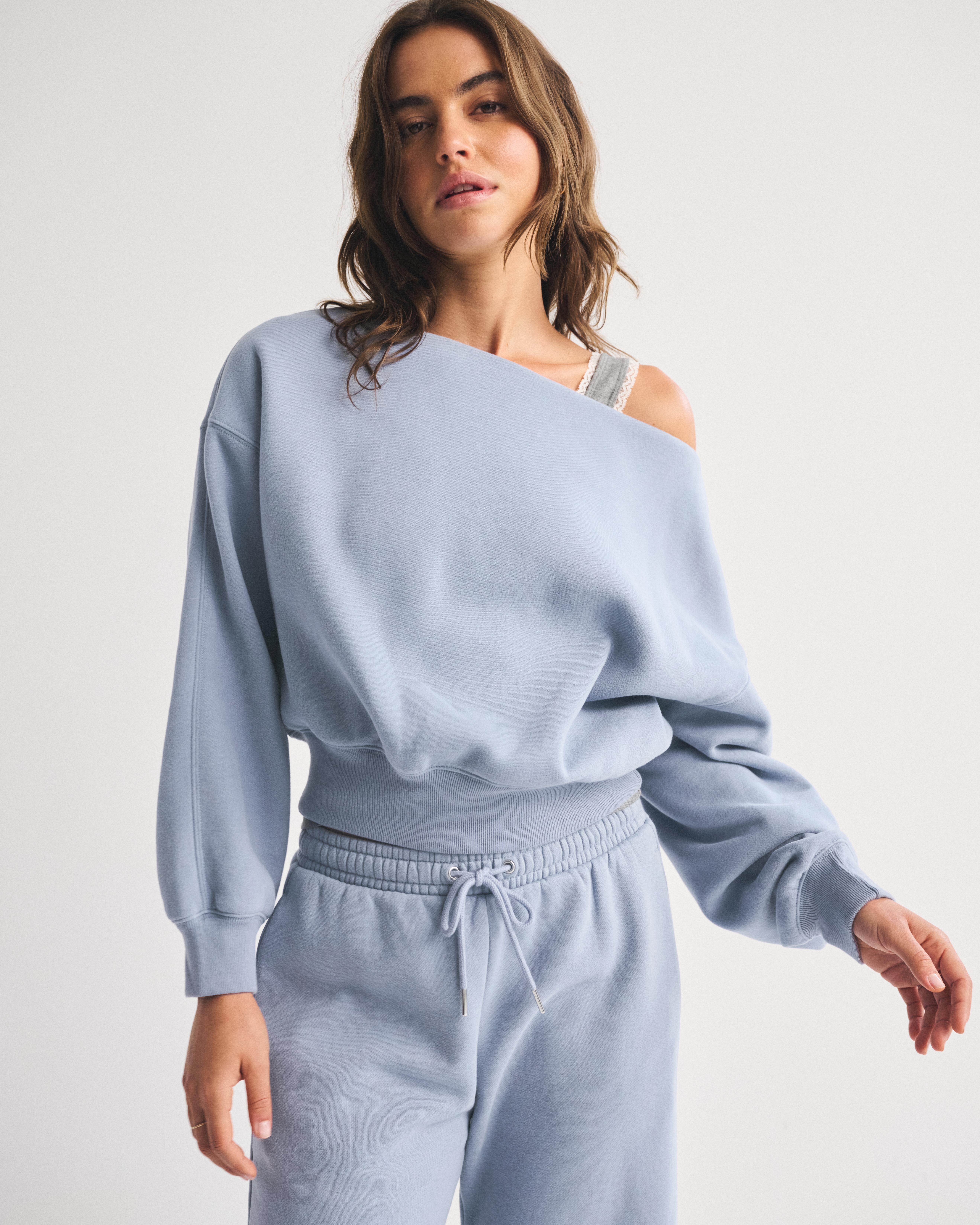 Abercrombie & Fitch Sunday Slash Top In Blue