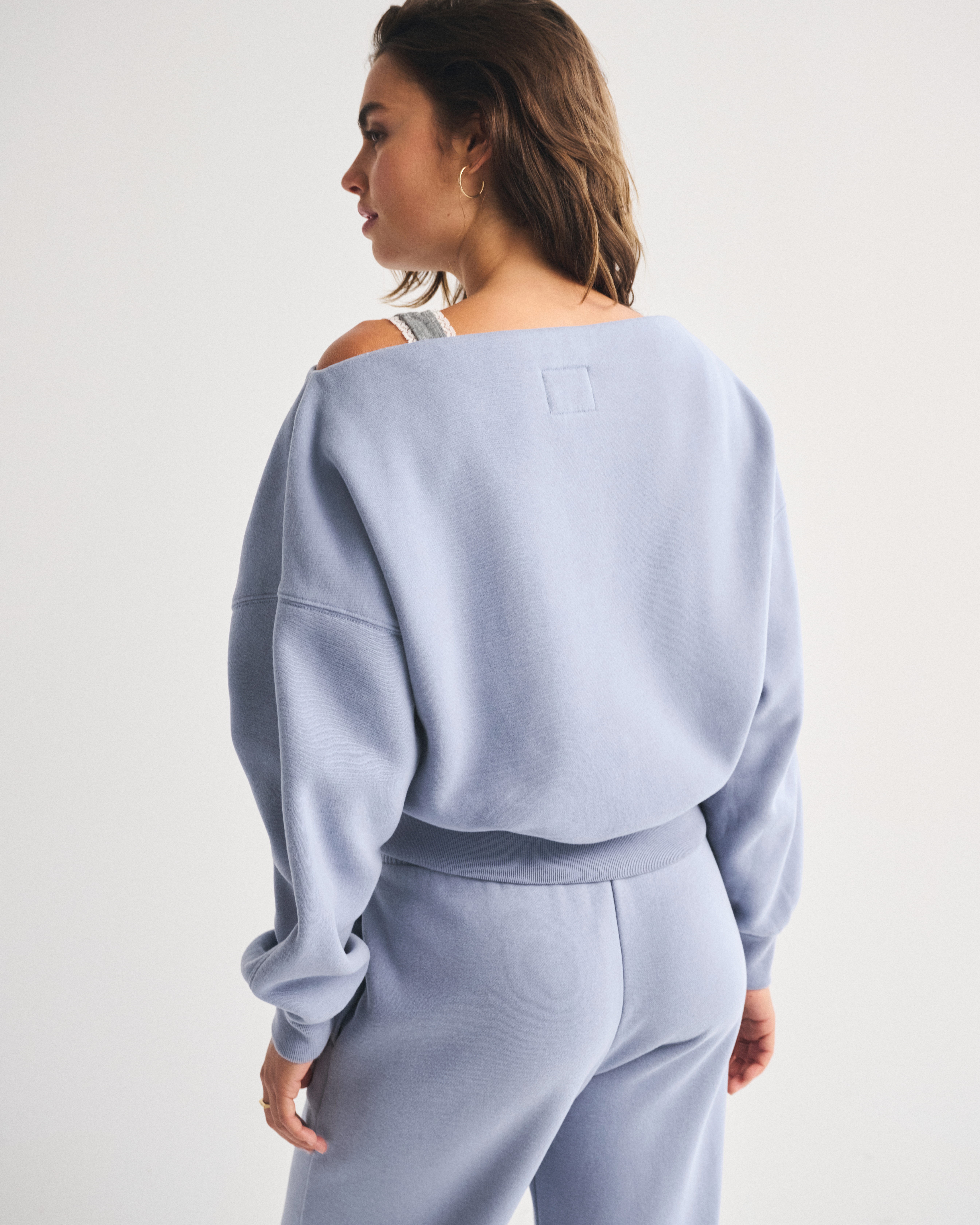 Abercrombie & Fitch Sunday Slash Top In Blue