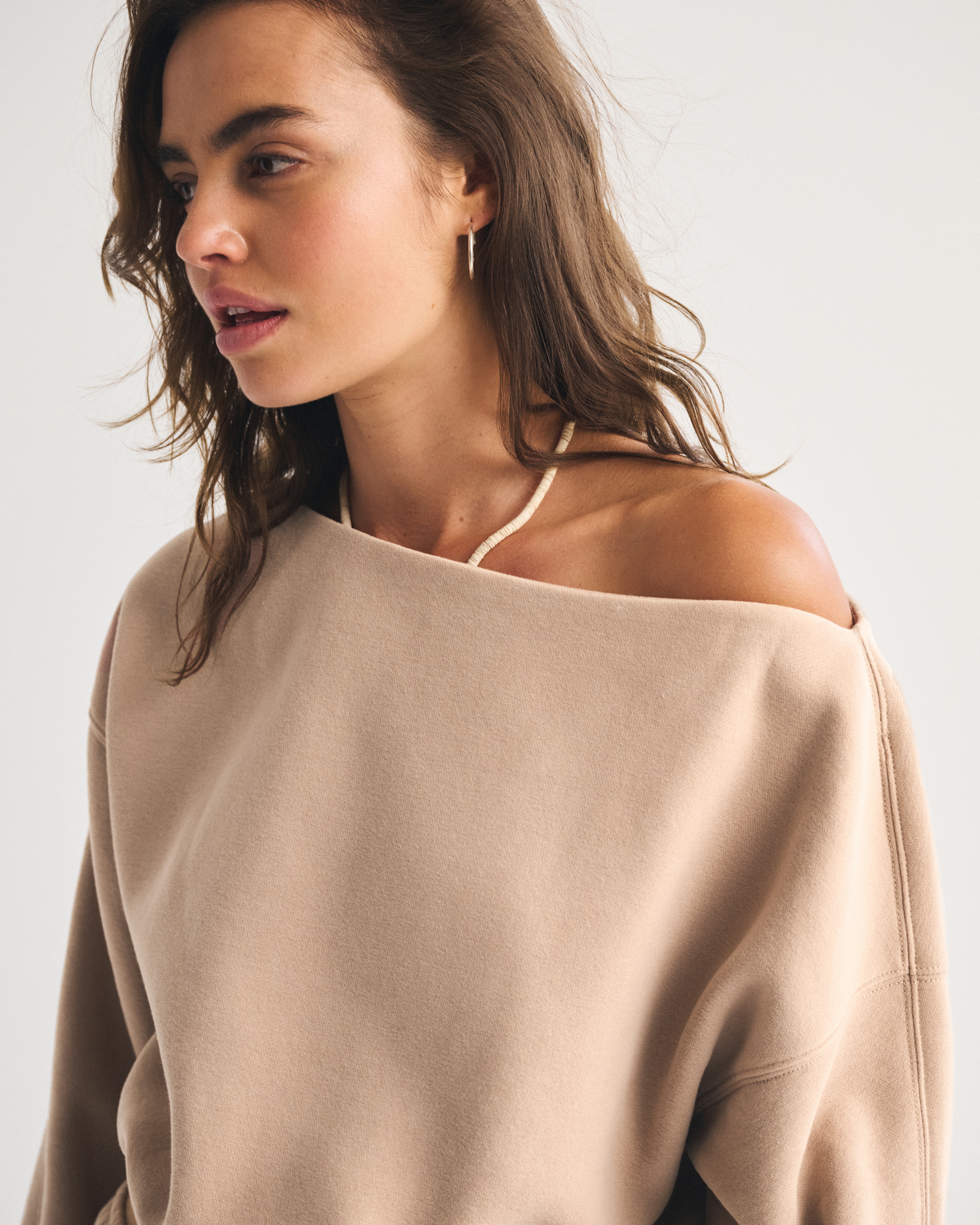 Abercrombie & Fitch Sunday Slash Top In Brown