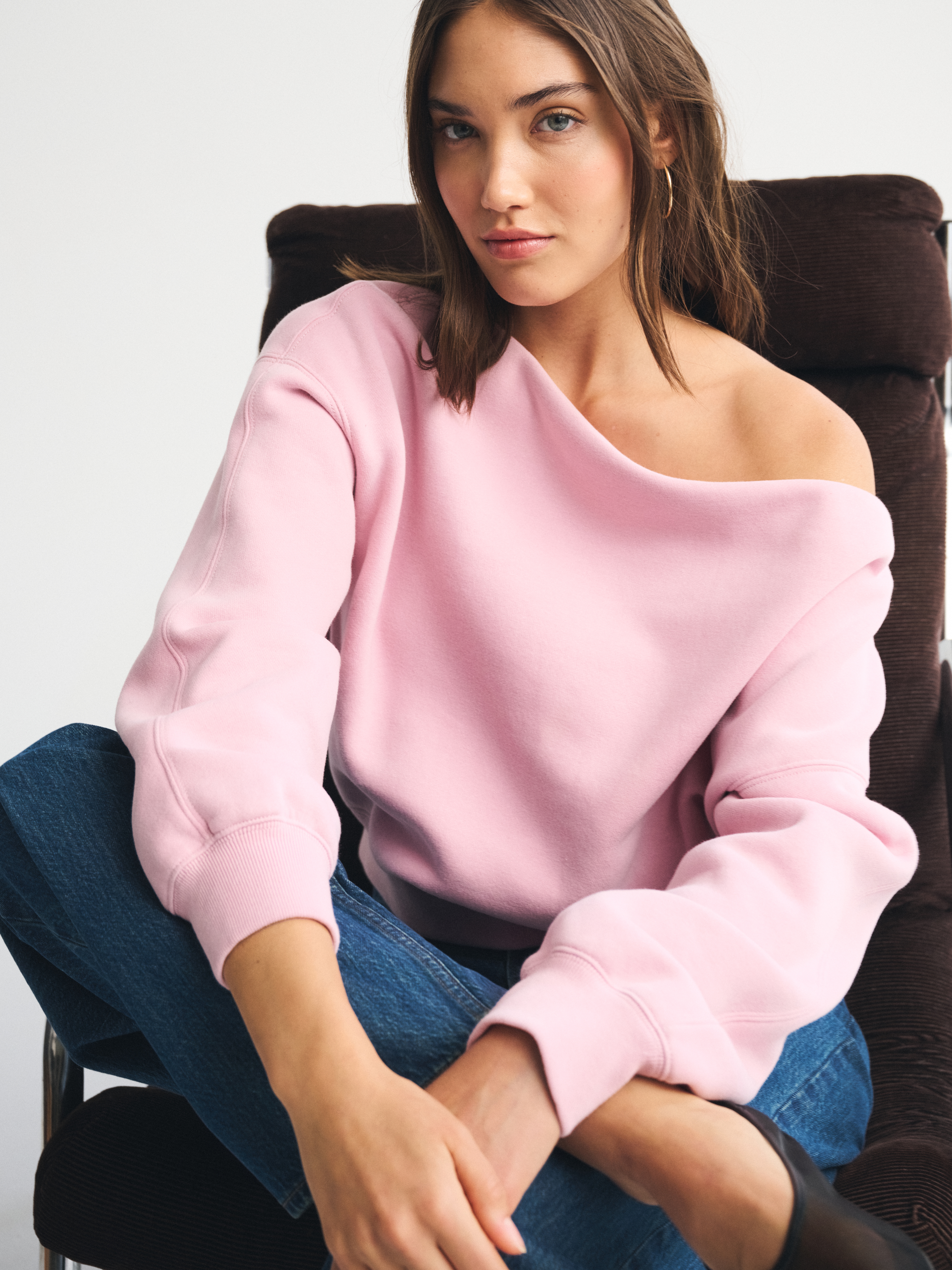 Abercrombie & Fitch Sunday Slash Top In Purple