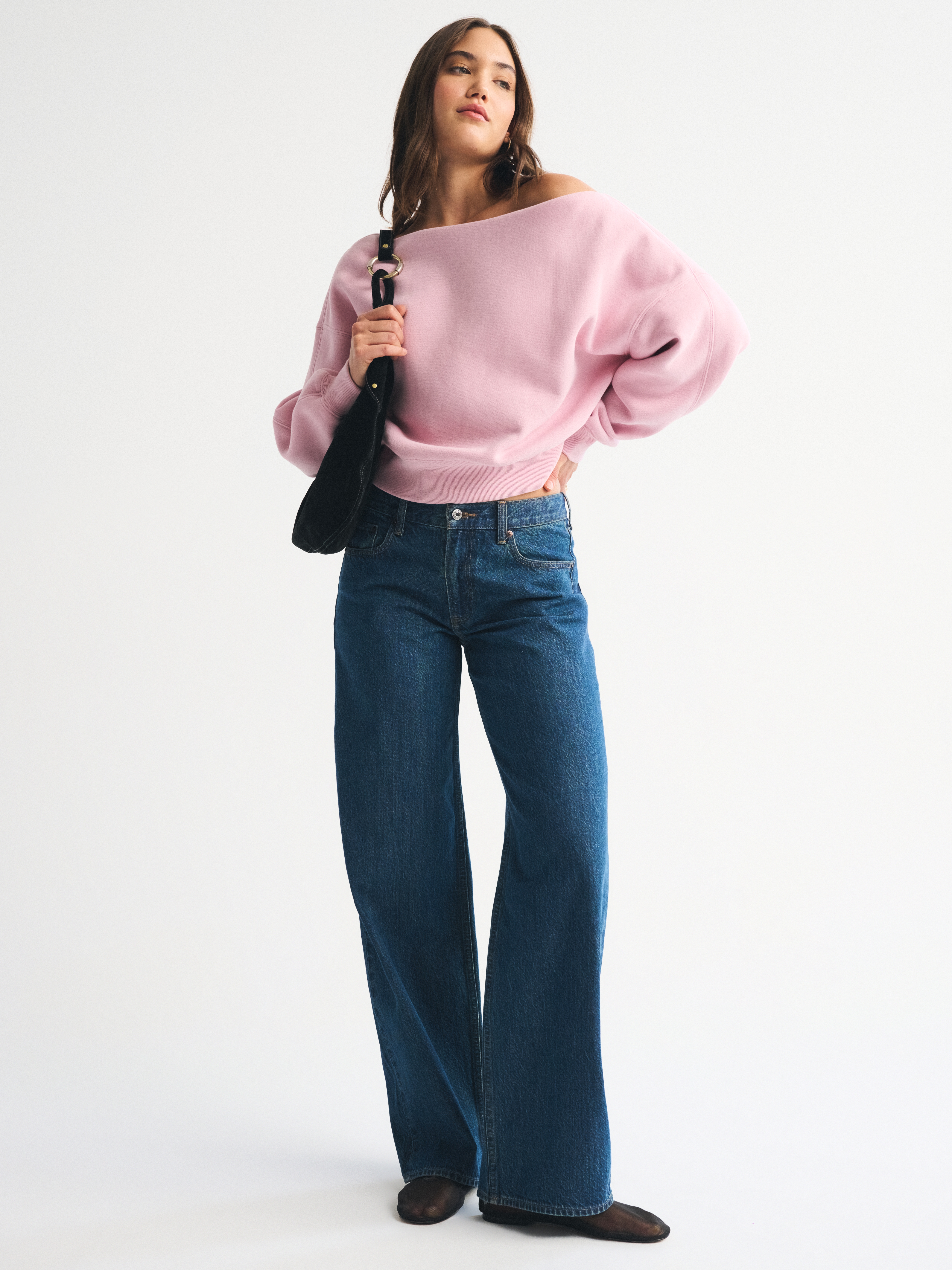 Abercrombie & Fitch Sunday Slash Top In Purple