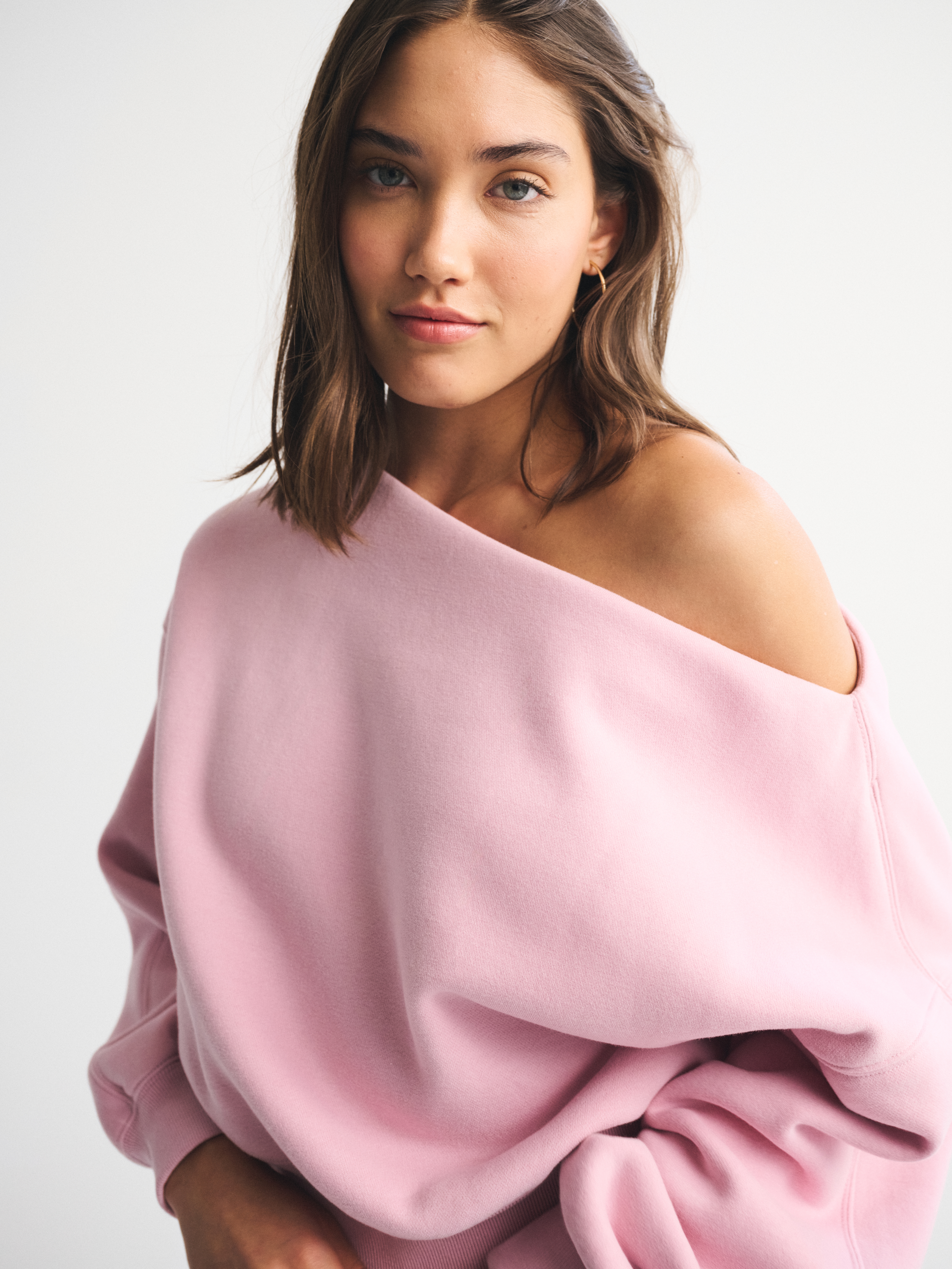 Abercrombie & Fitch Sunday Slash Top In Purple