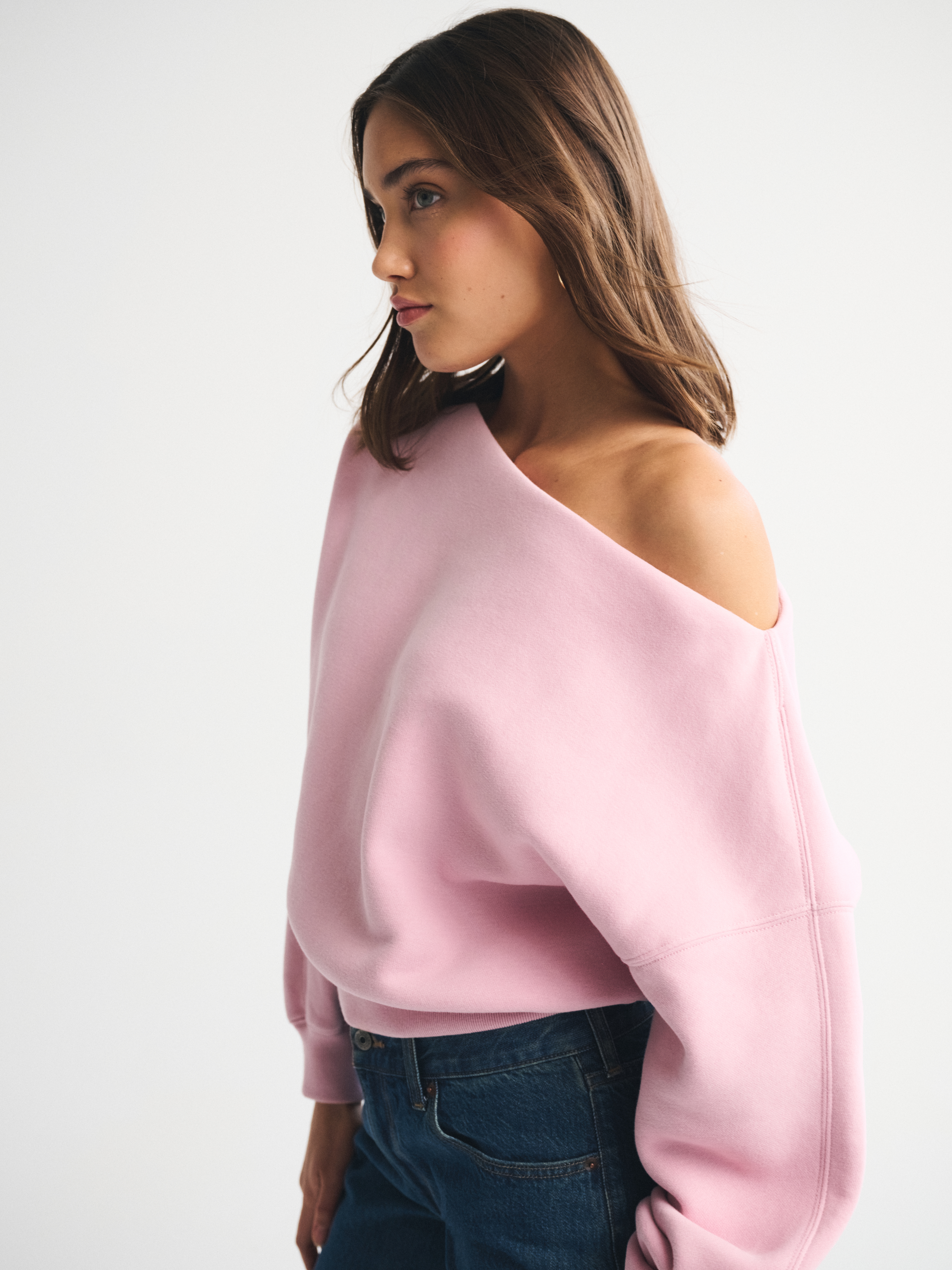 Abercrombie & Fitch Sunday Slash Top In Purple