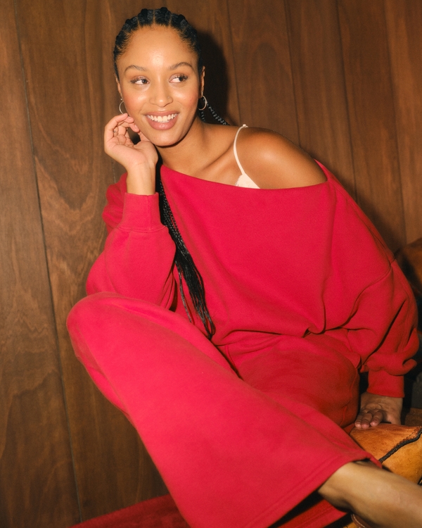 Sunday Slash Top, Vivid Red view 1