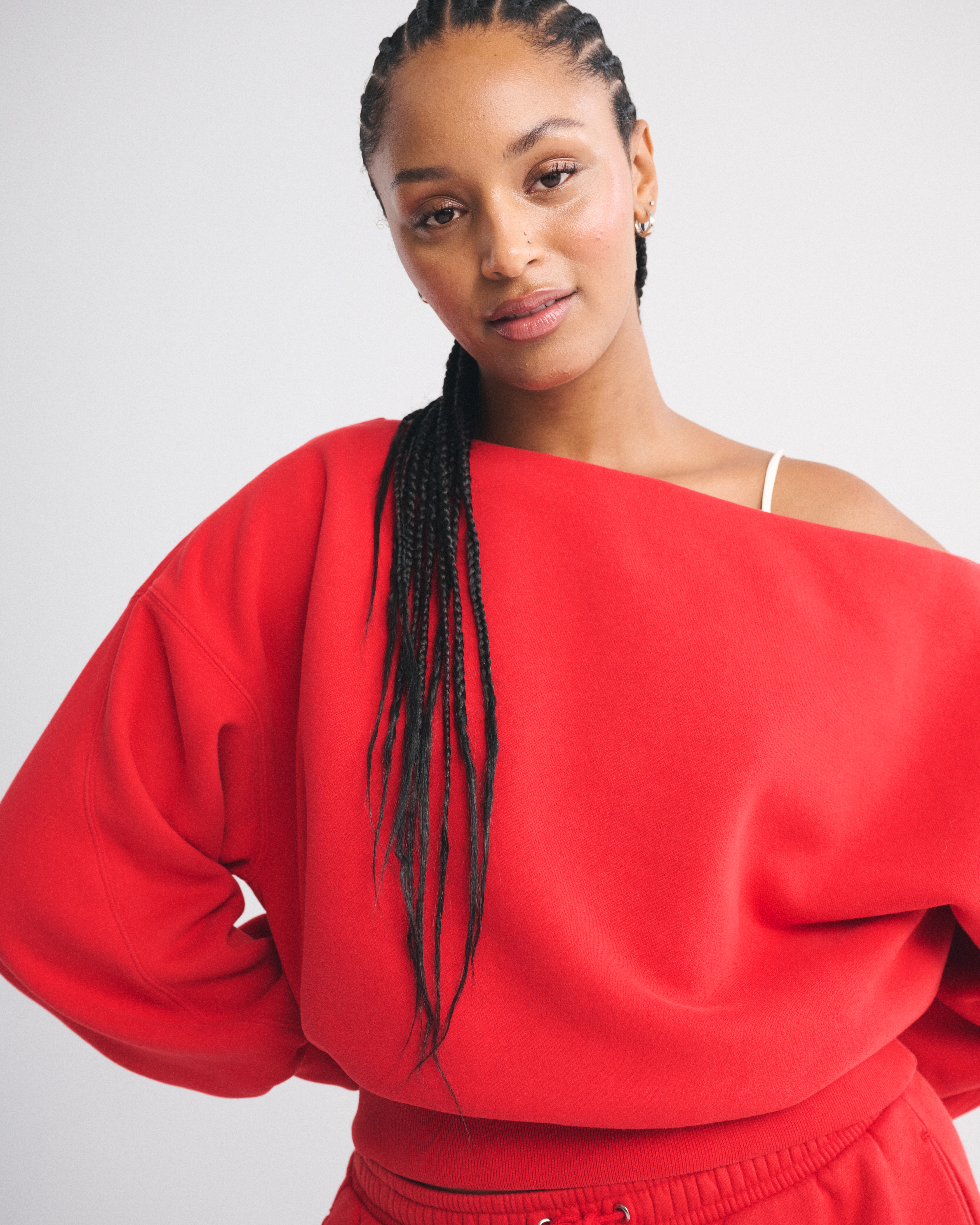 Abercrombie & Fitch Sunday Slash Top In Red