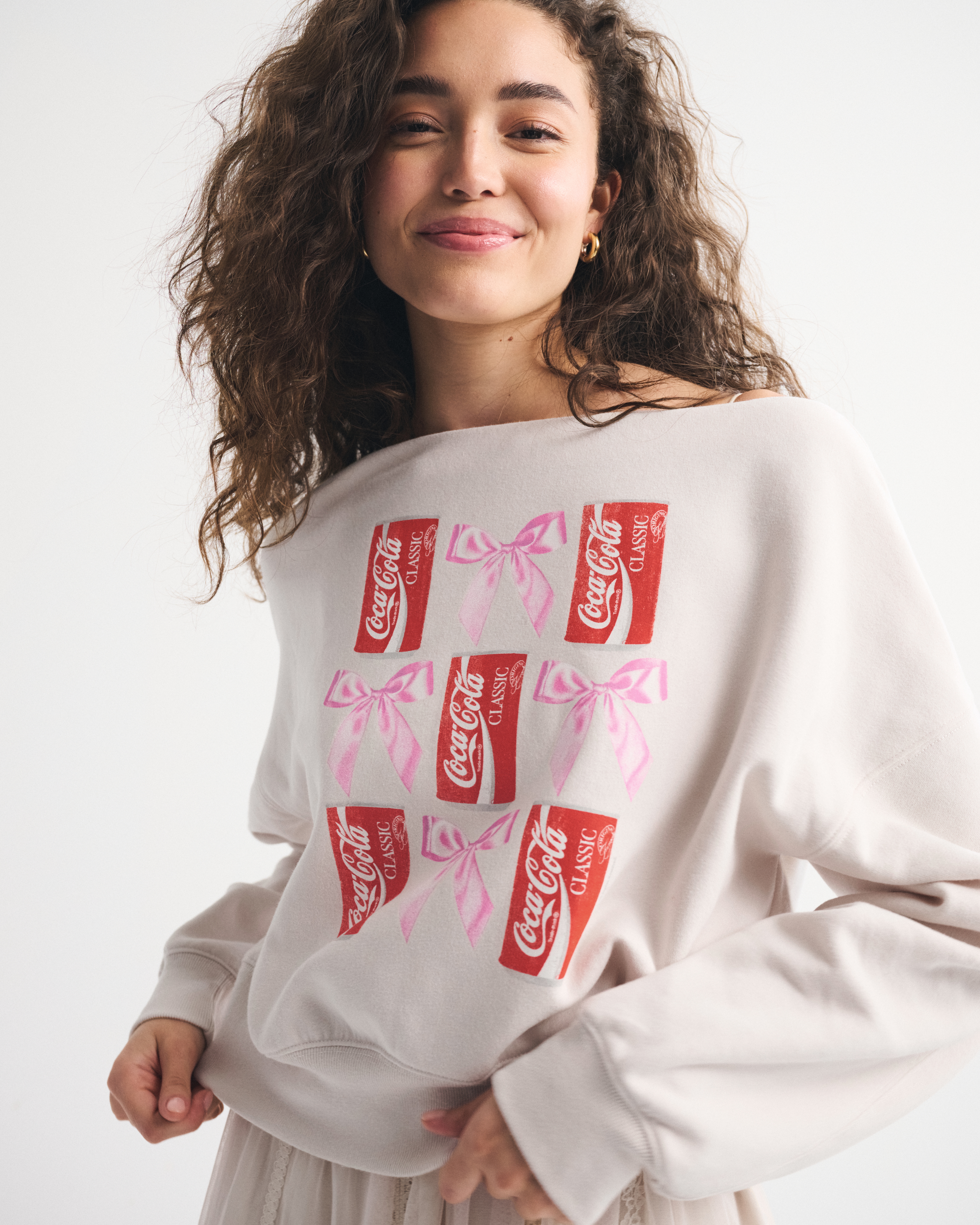 Abercrombie & Fitch Coca-cola Sunday Slash Top In Multi