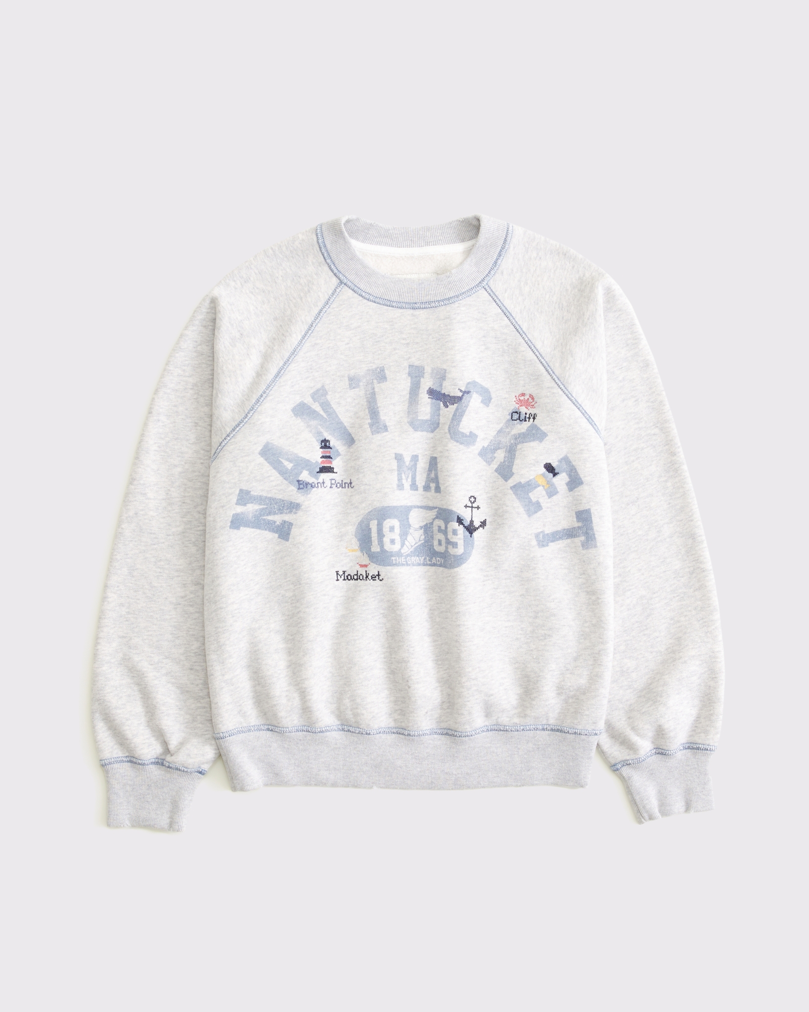 Graphic Raglan Classic Sunday Crew