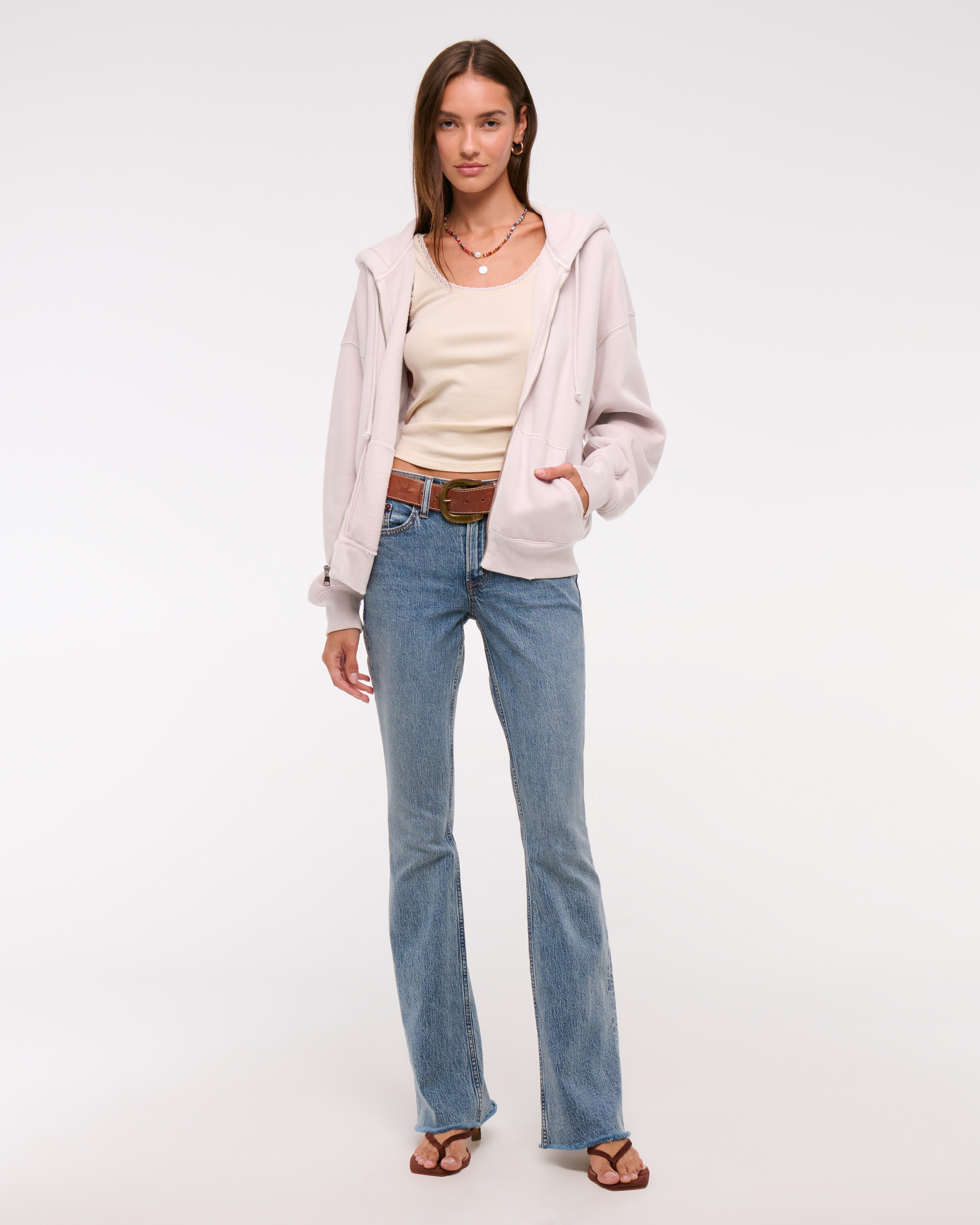 Women's Sunday Hooded Full-Zip | Women's Tops | Abercrombie.com