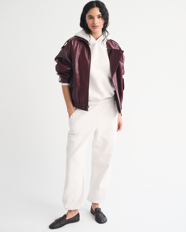 Sunday Hoodie, Cream With Studs view 2