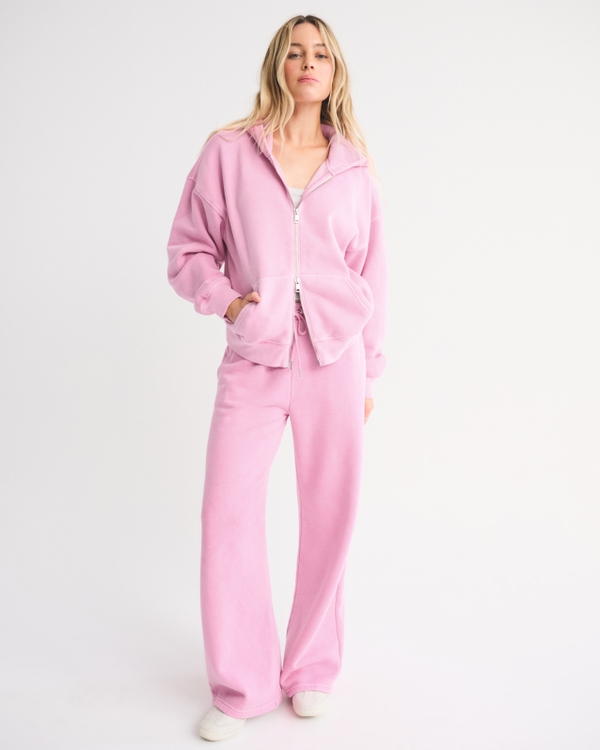 Sunday Hooded Full-Zip, Pink view 2