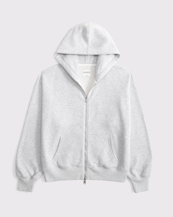 Sunday Hooded Full-Zip, Light Gray view 1