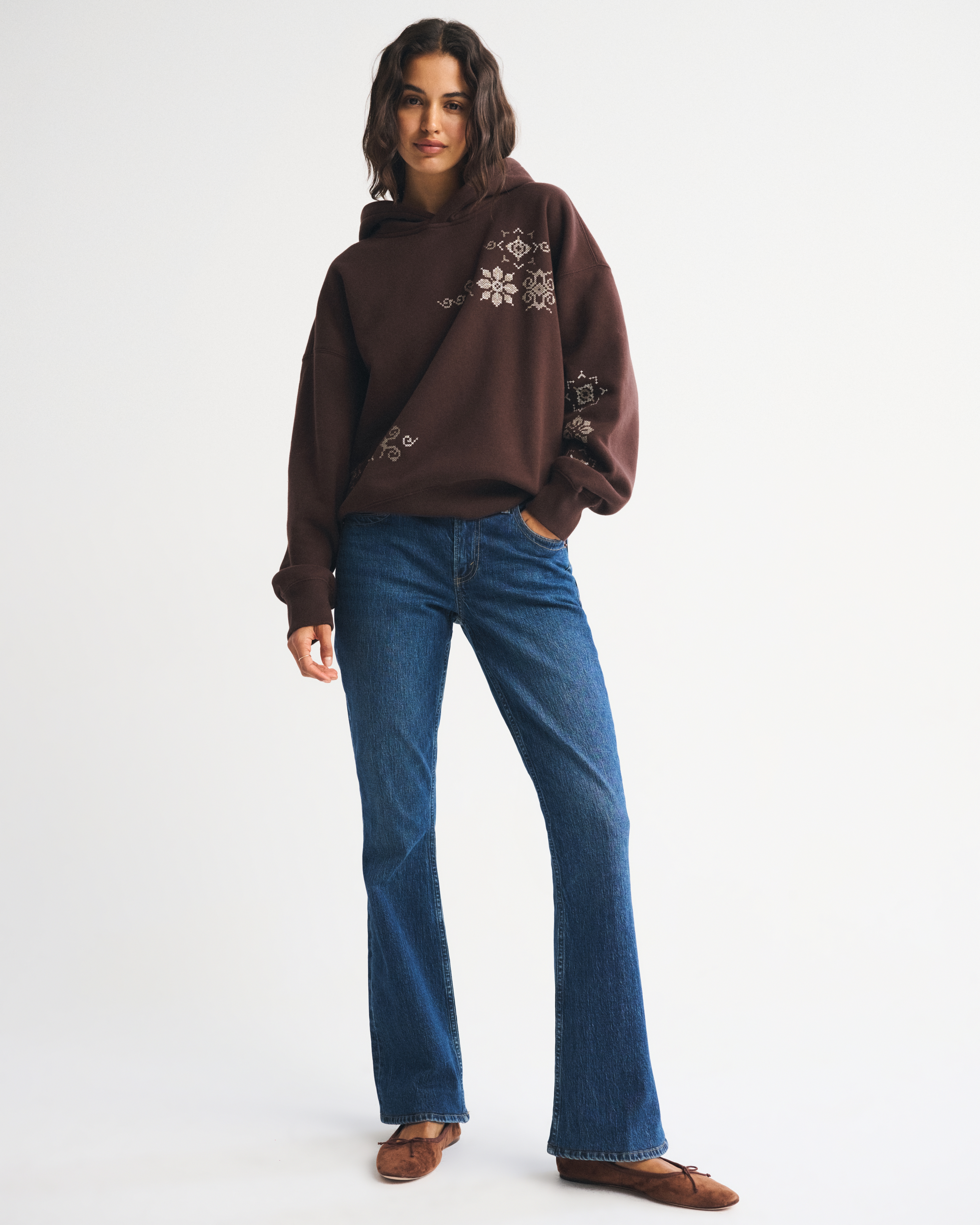 Abercrombie & Fitch Sunday Hoodie In Brown