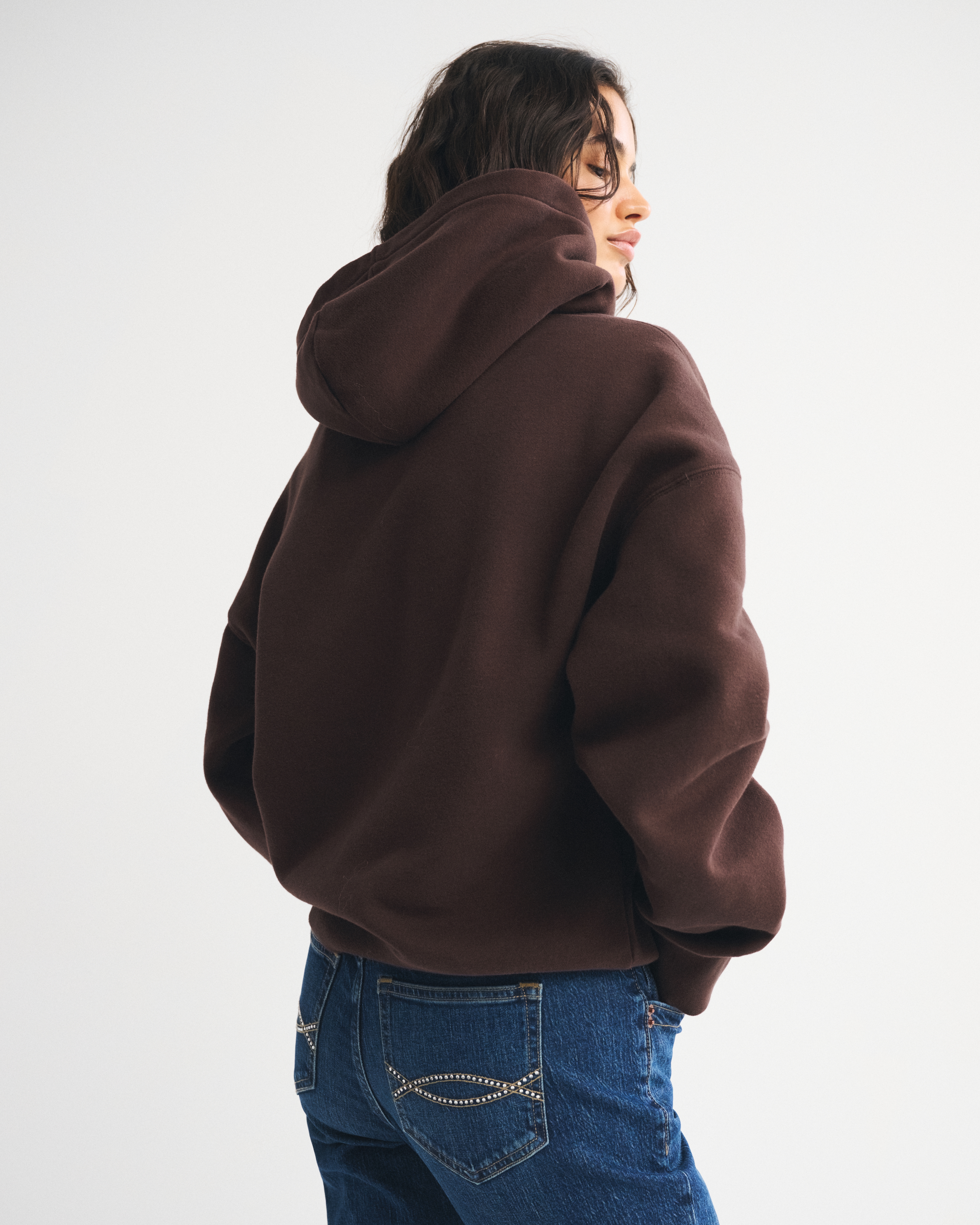 Abercrombie & Fitch Sunday Hoodie In Brown