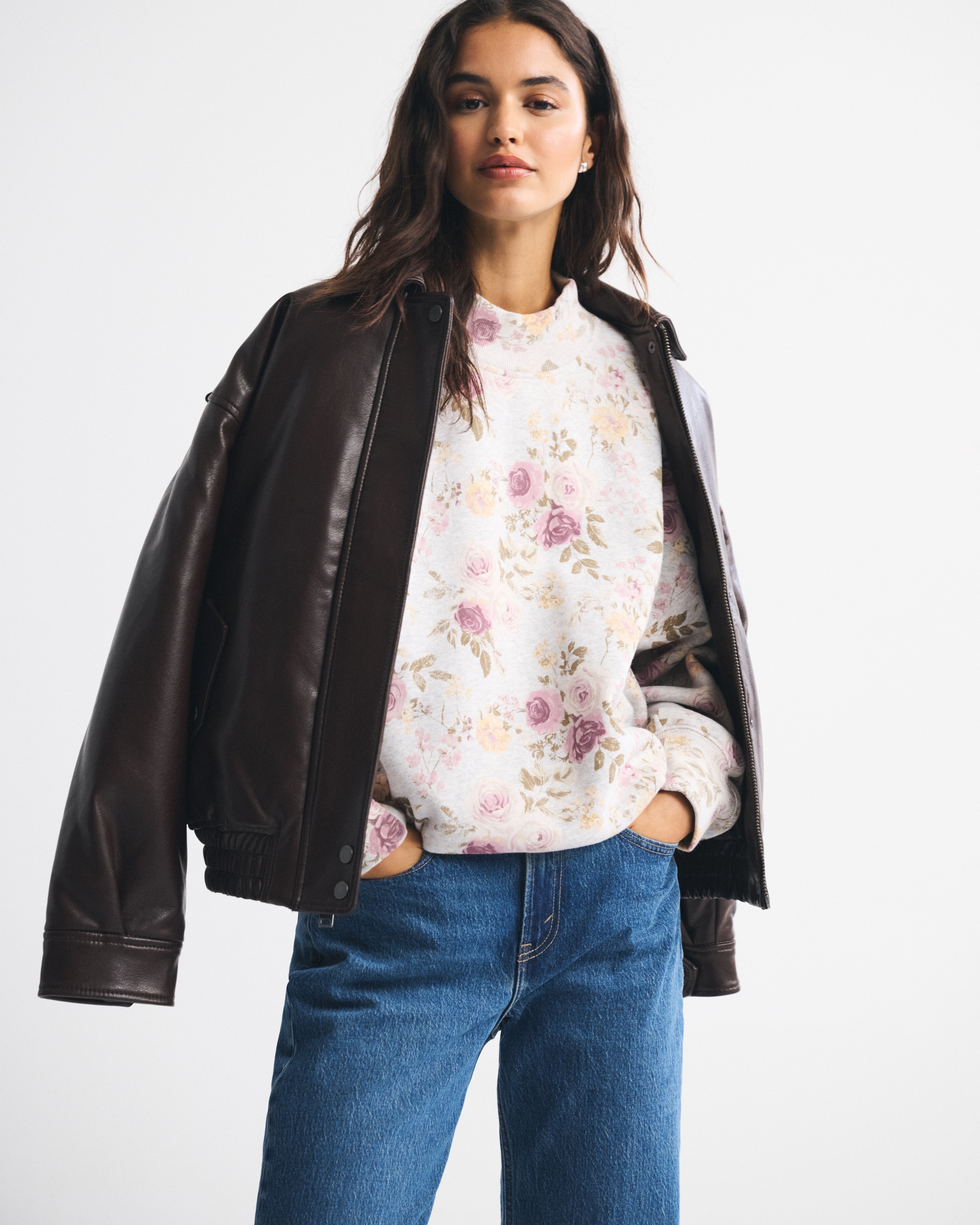 Abercrombie & Fitch Sunday Mockneck Crew