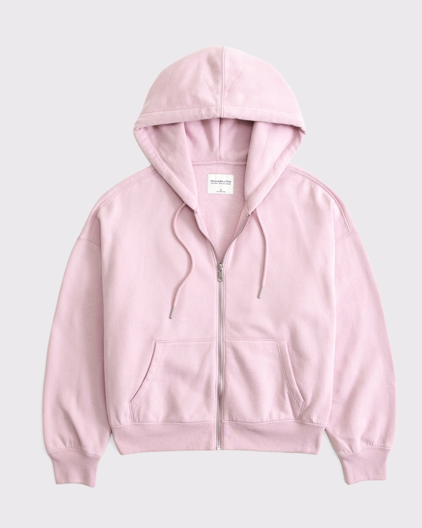 Sunday Hooded Full-Zip, Pale Mauve view 1