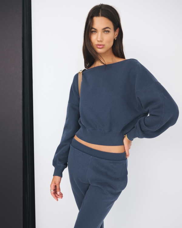 Mini Sunday Off-The-Shoulder Top, Sapphire view 1