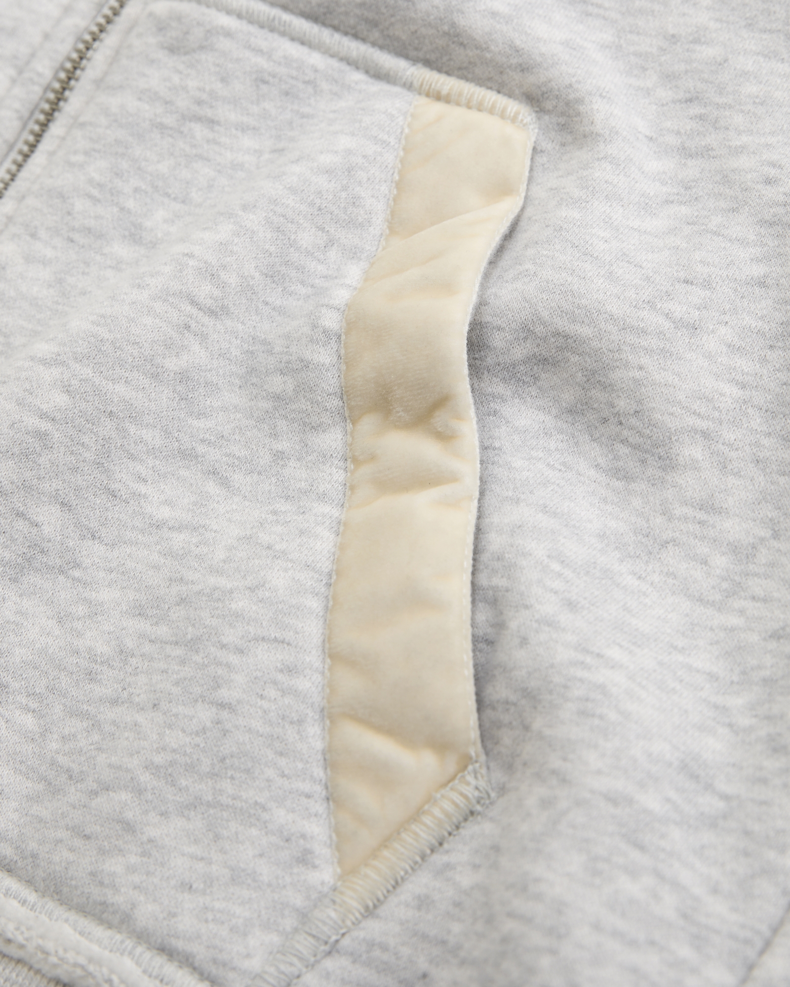 Faux Fur-Lined Full-Zip Hoodie