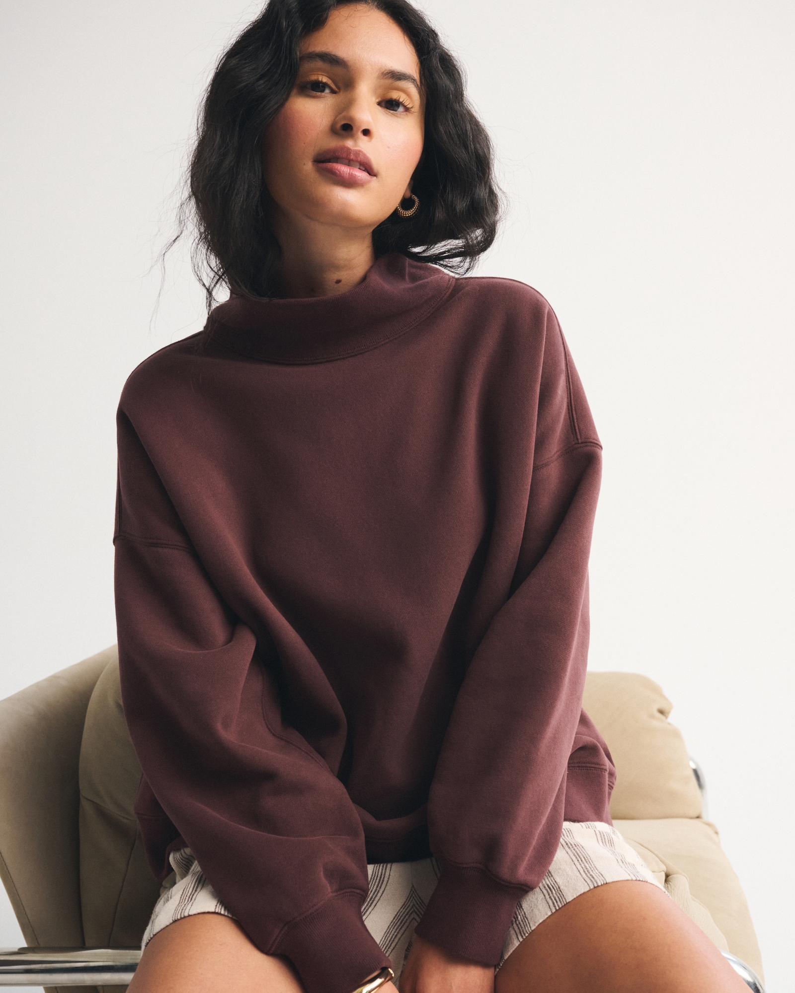 Sunday Funnel Neck Crew