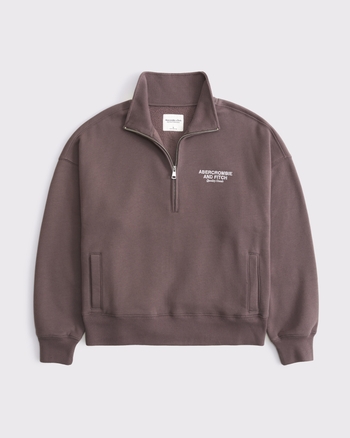 限定アウトレットセール：通販 Women's Logo Vintage Sunday Half-Zip | Women's A&F Logo Shop ジャケット・アウター