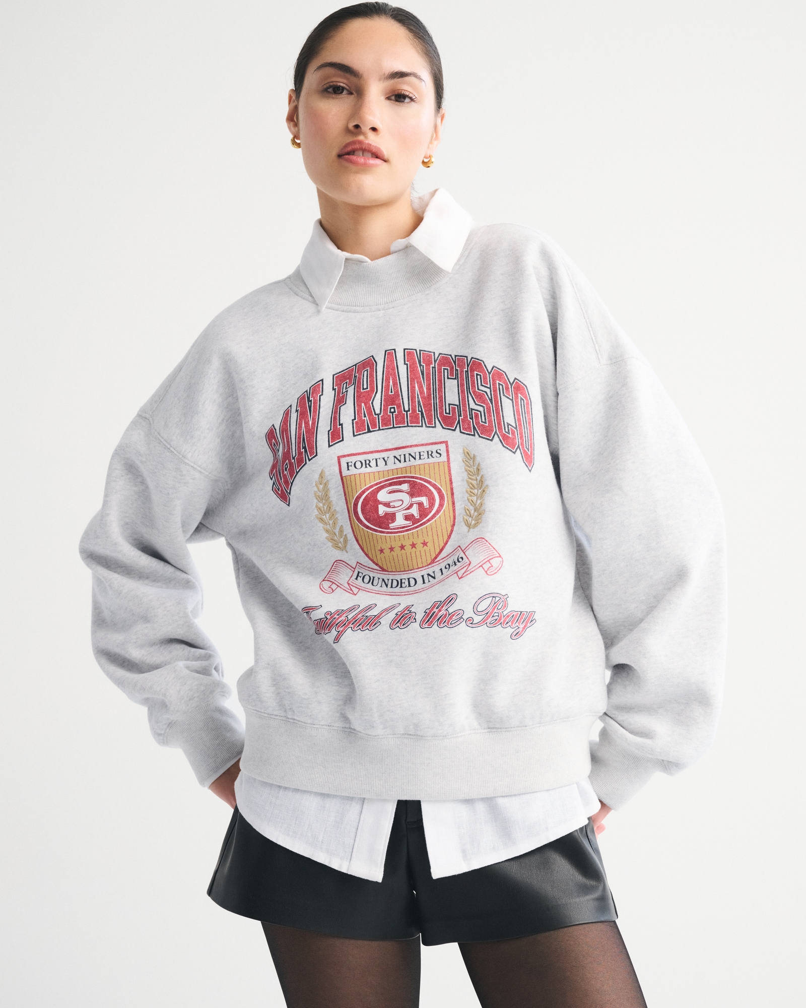 San Francisco 49ers Sunday Mockneck Crew