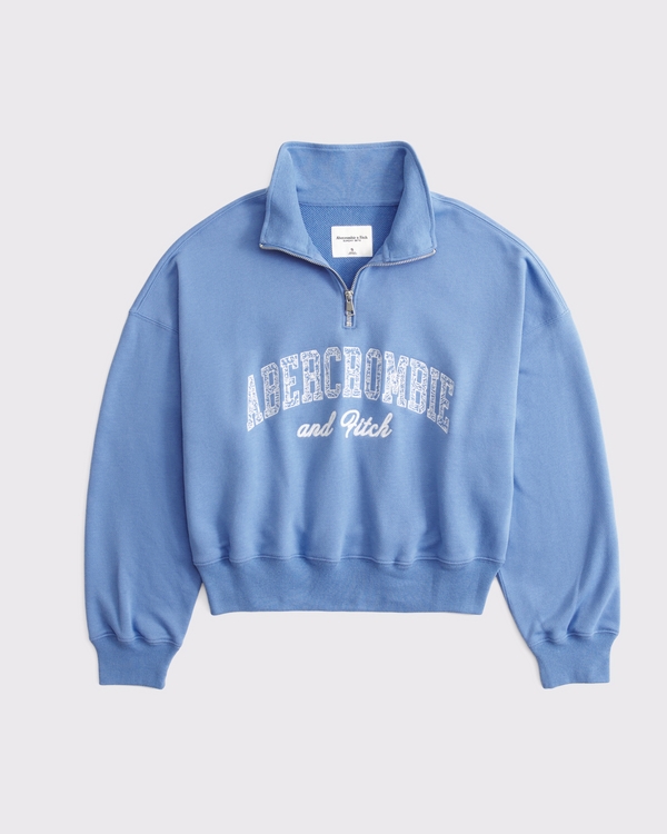 Abercrombie&Fitch アバクロ ハーフジップセーター新品 送料込み ウィメンズ フーディー＆スウェットシャツ | クリアランス