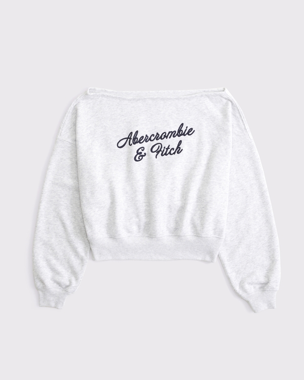 Sunday Terry Logo Slash Top, Light Gray view 1