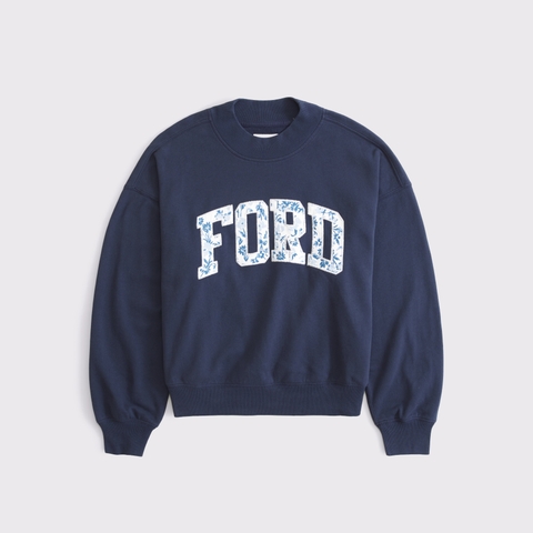 Женские свитеры Abercrombie & Fitch Ford Graphic Oversized Sunday Crew