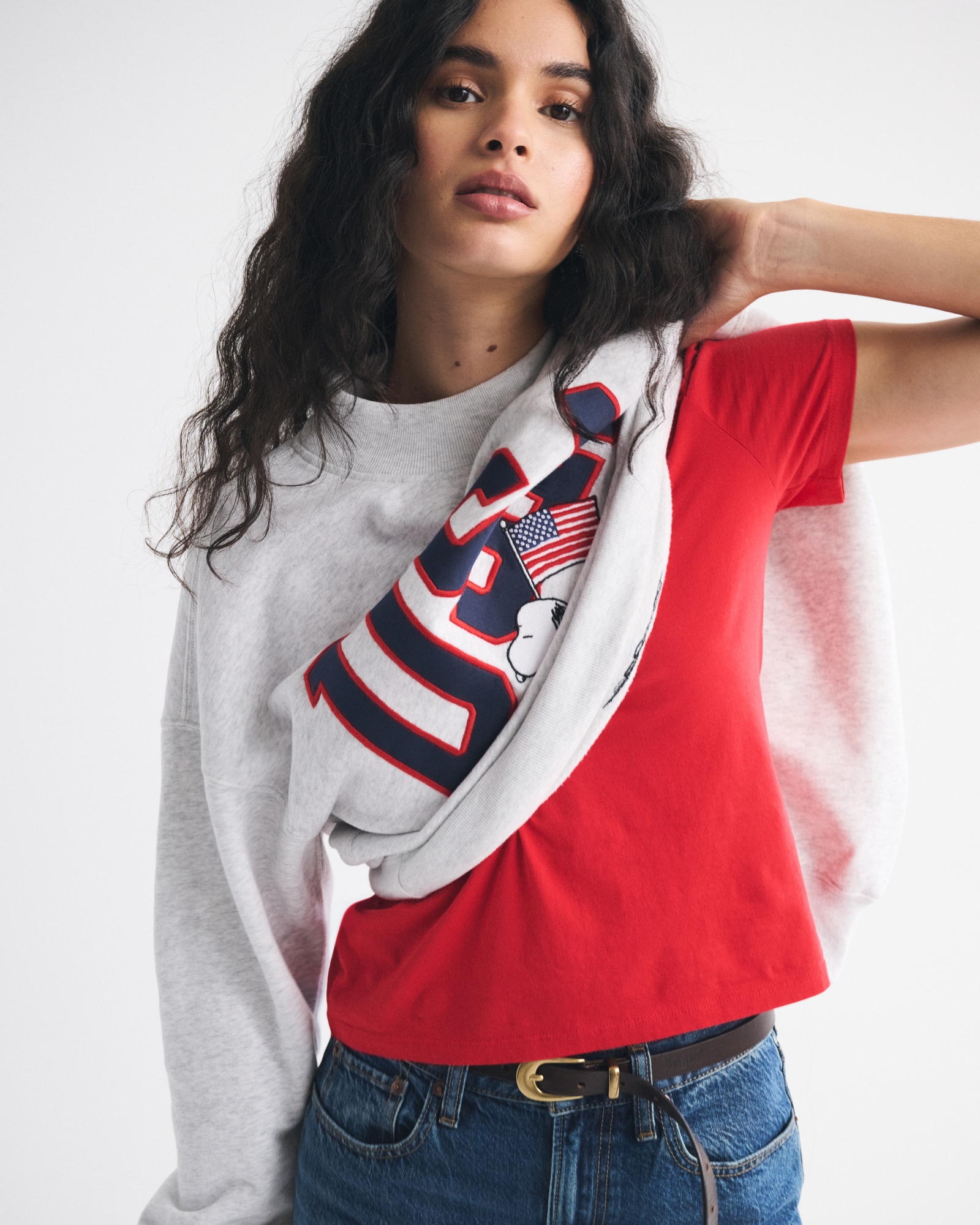 Snoopy Sunday Mockneck Crew