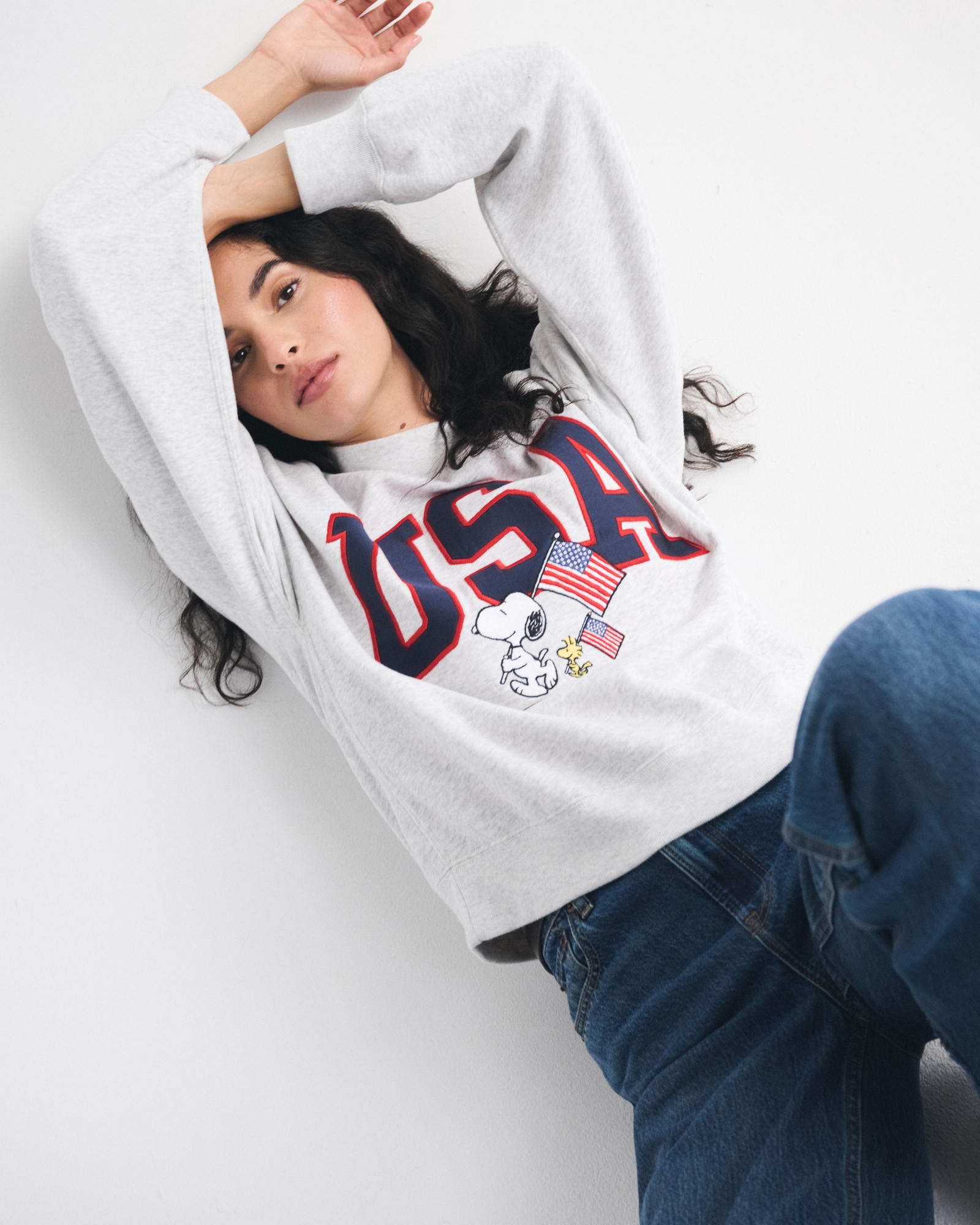 Snoopy Sunday Mockneck Crew