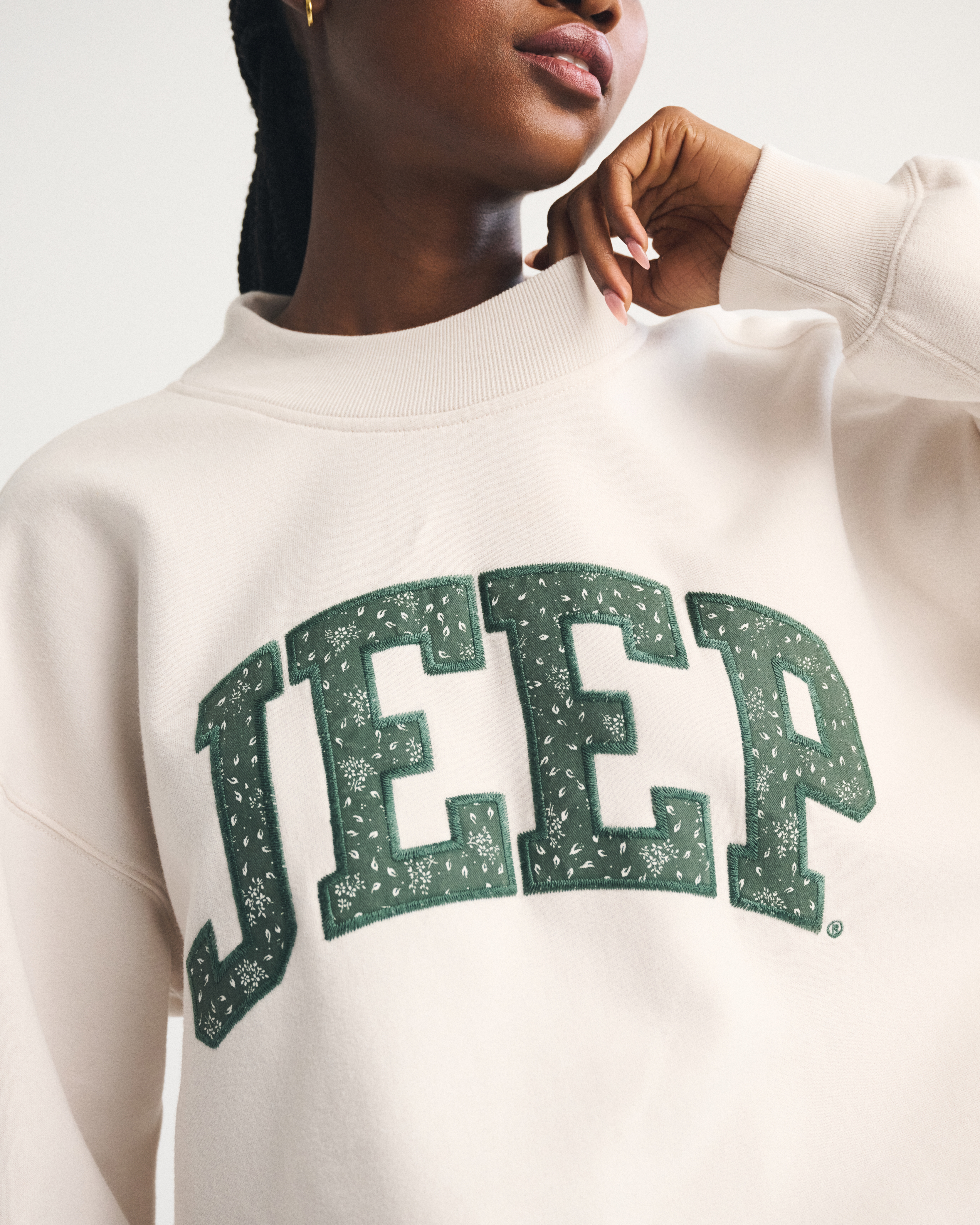 Женские свитеры Abercrombie & Fitch Jeep Graphic Oversized Sunday Crew — фото 2