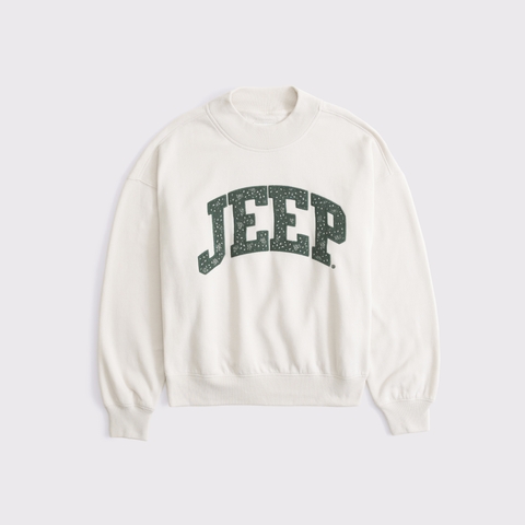 Женские свитеры Abercrombie & Fitch Jeep Graphic Oversized Sunday Crew