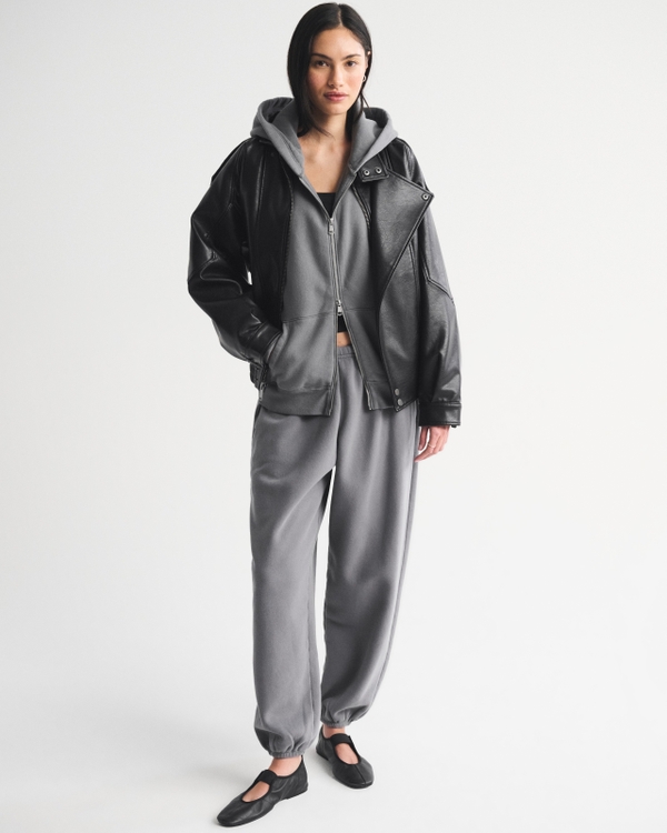 Sunday Hooded Full-Zip, Cool Gray view 2