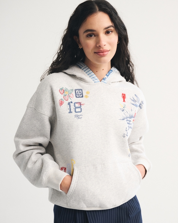 Sunday Hoodie, Light Gray view 1