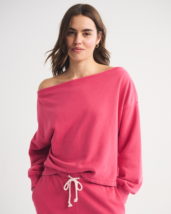 Sunday Terry Off-The-Shoulder Top
